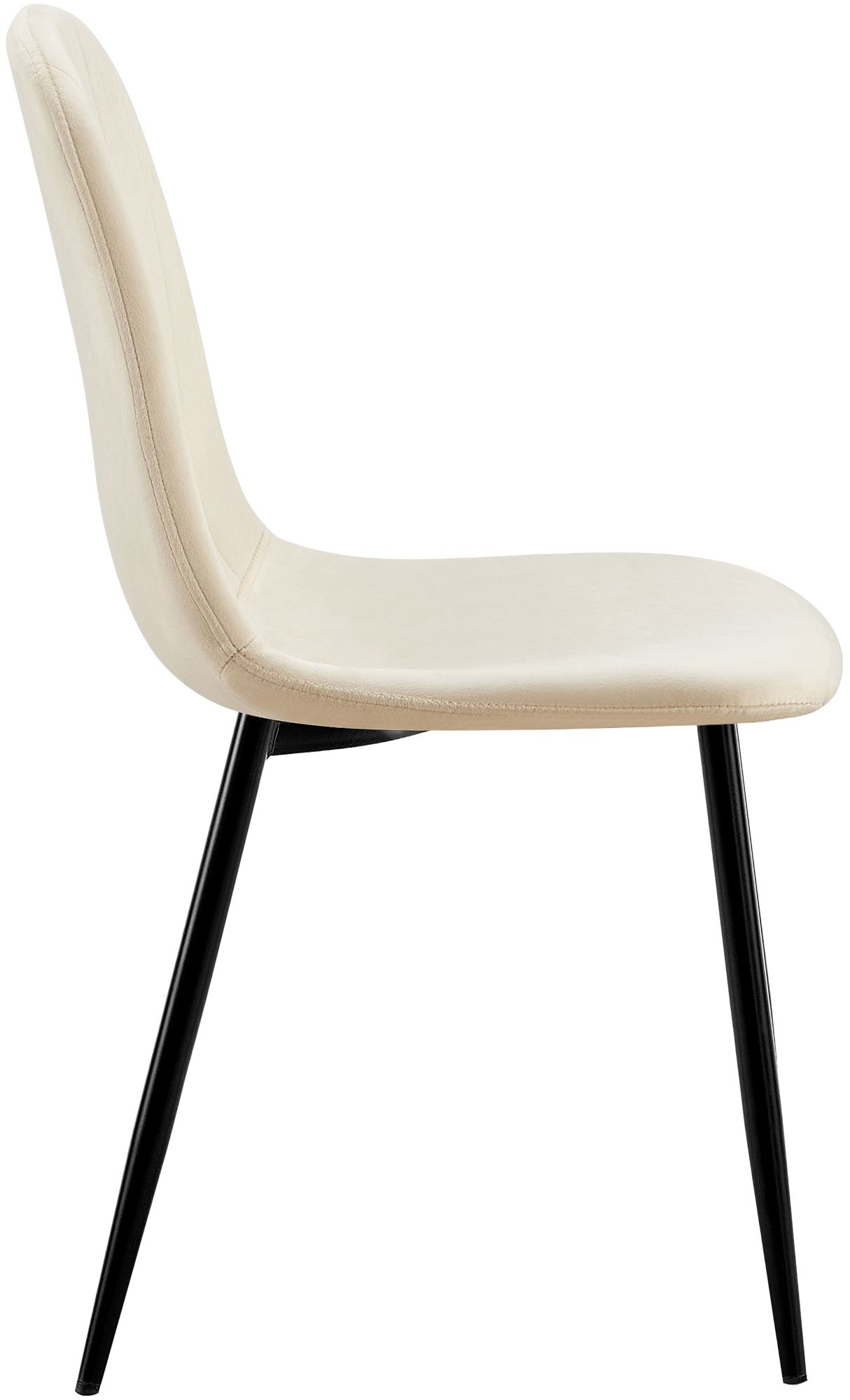 Lot de 4 chaises de salle a manger Baxter en velours