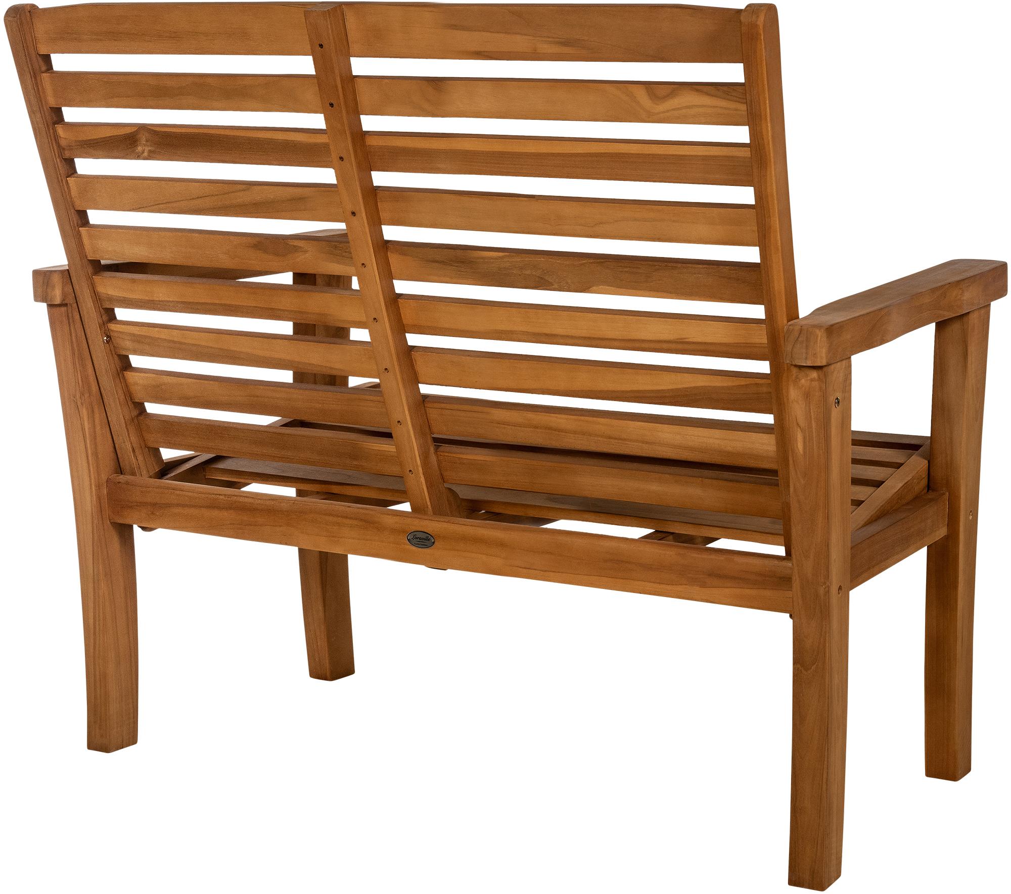 Banc en teck Nicosia avec dossier inclinable