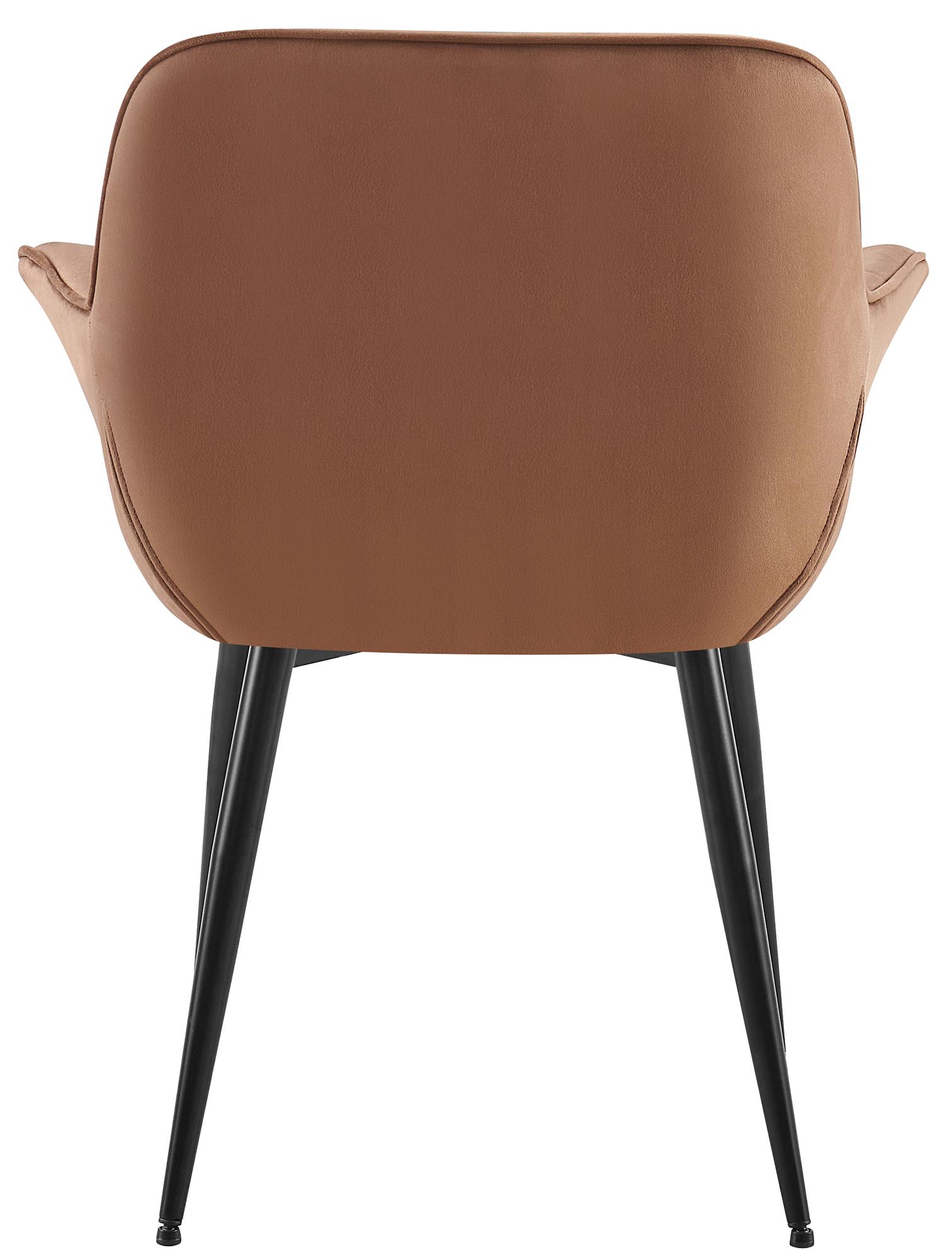 Lot de 2 chaises de salle à manger Roseville velours