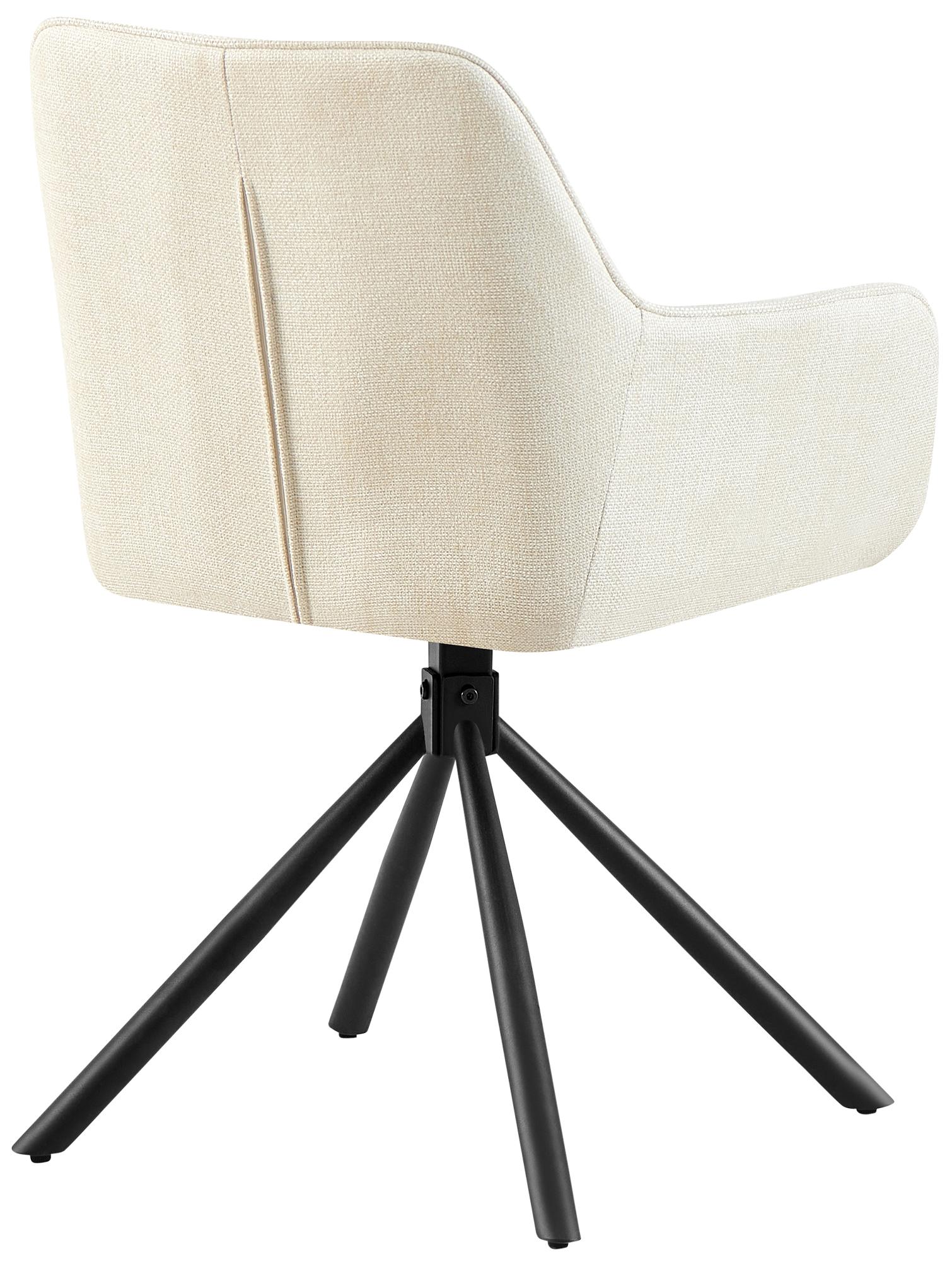 Lot de 2 chaises Tipton tissu