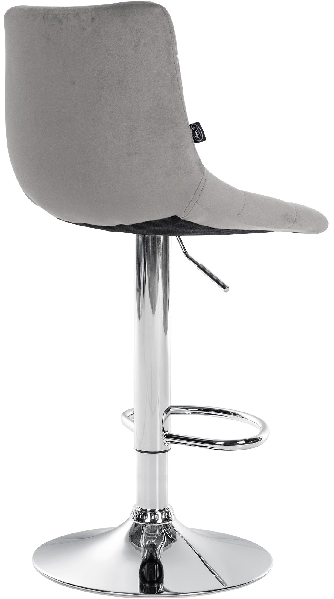 Lot de 2 tabourets de bar Jerry velours