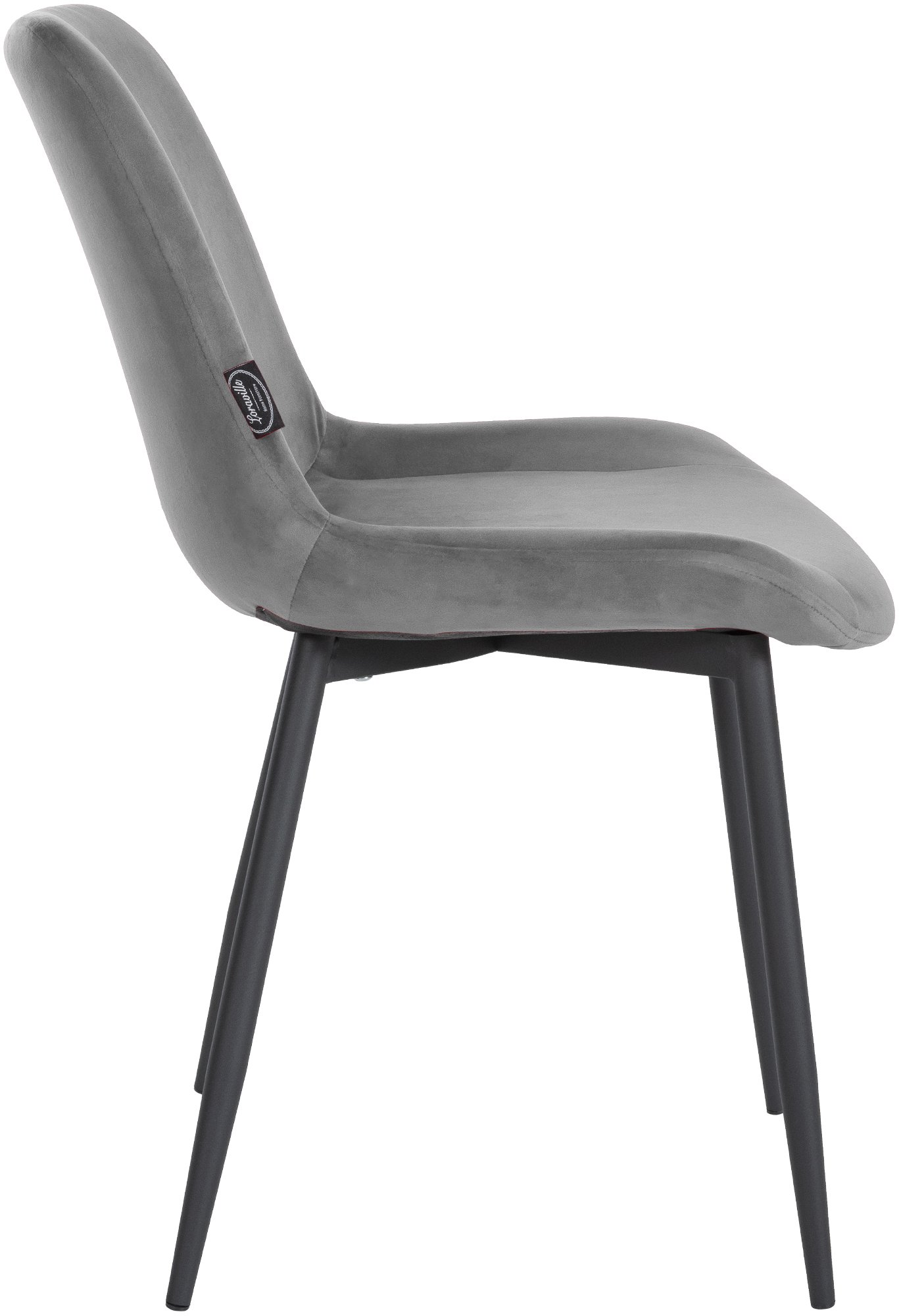 Lot de 2 Chaises de salle a manger Victoria en velours