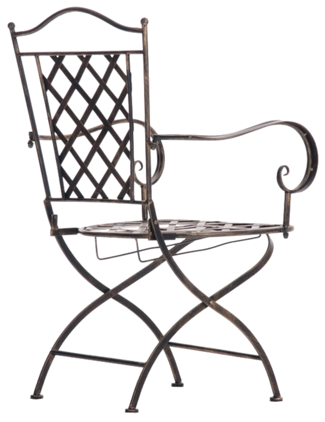 Lot de 2 chaises de jardin pliables Adara en fer