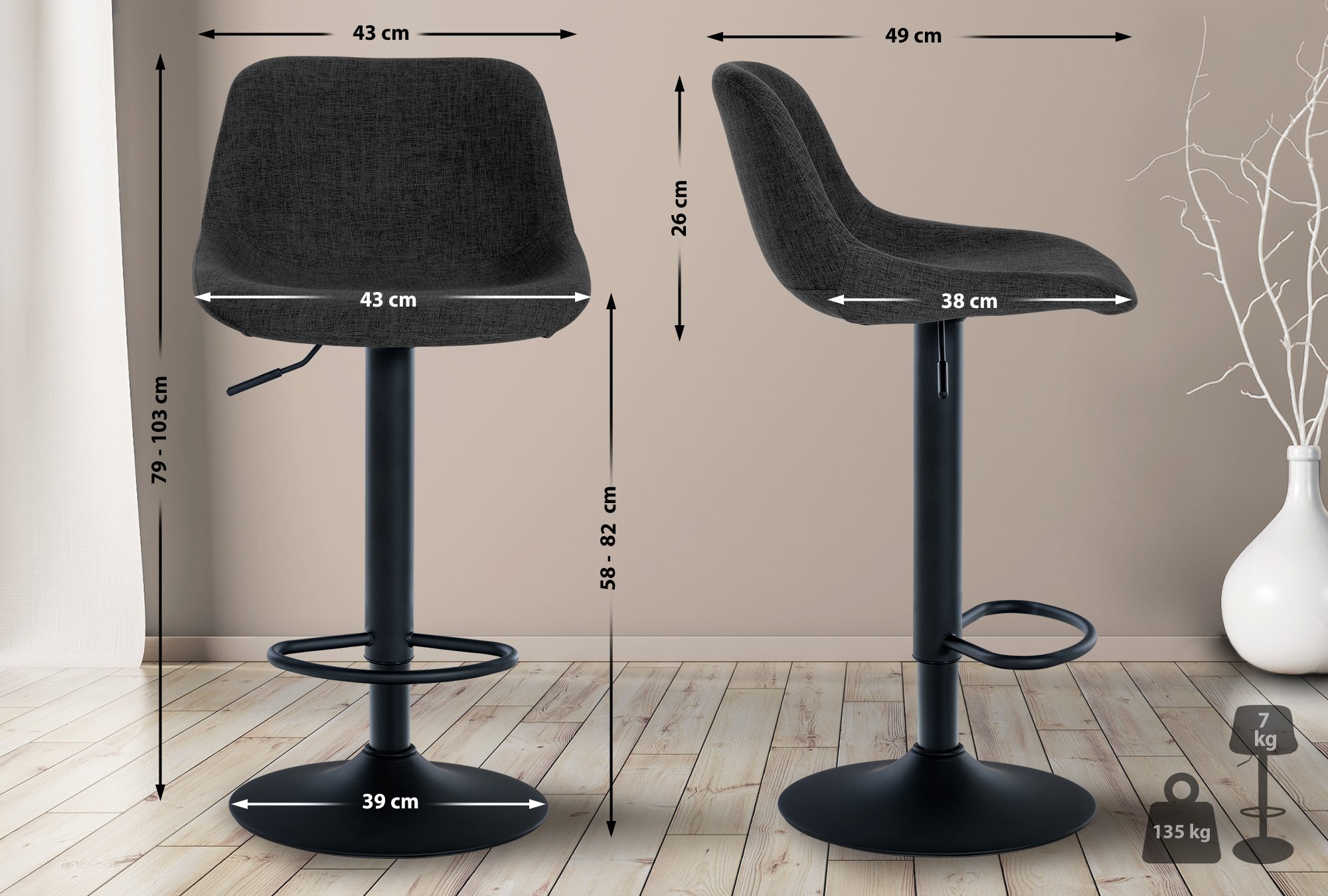 Tabouret de bar Loft