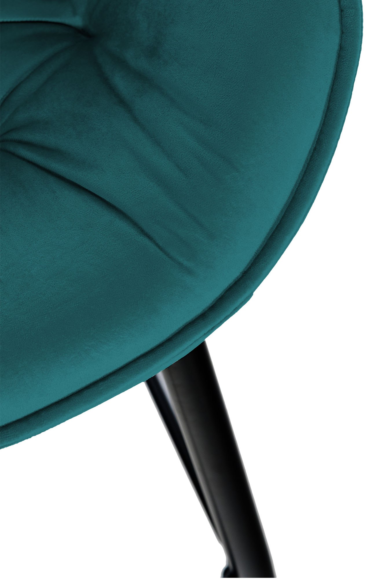 Lot de 2 tabourets de bar Gibson velours hauteur d'assise 76 cm