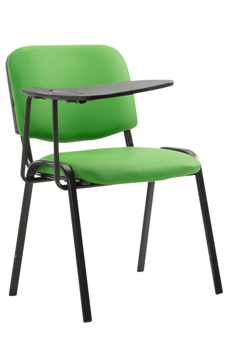 Chaise Ken en similicuir avec tablette rabattable