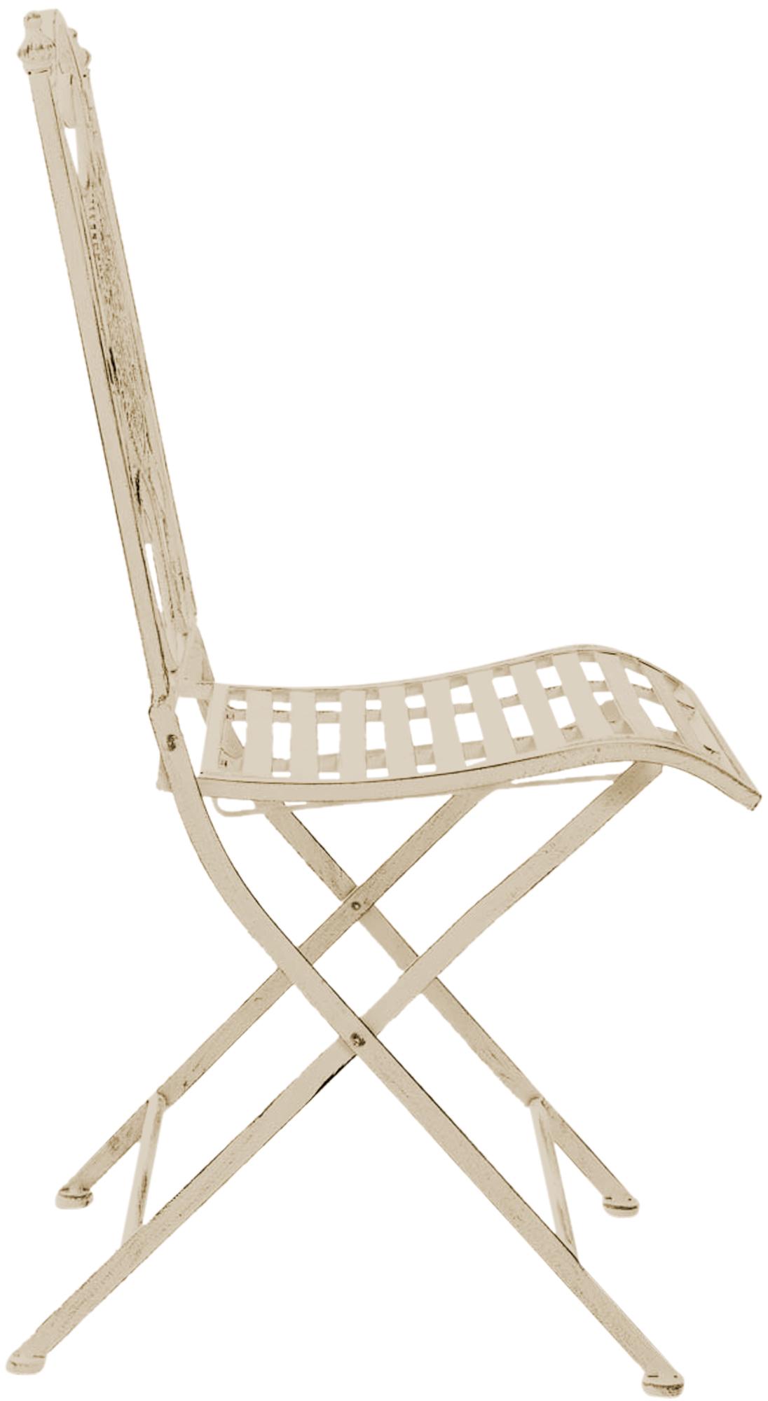 Lot de 2 chaises de jardin pliables Sibell en fer