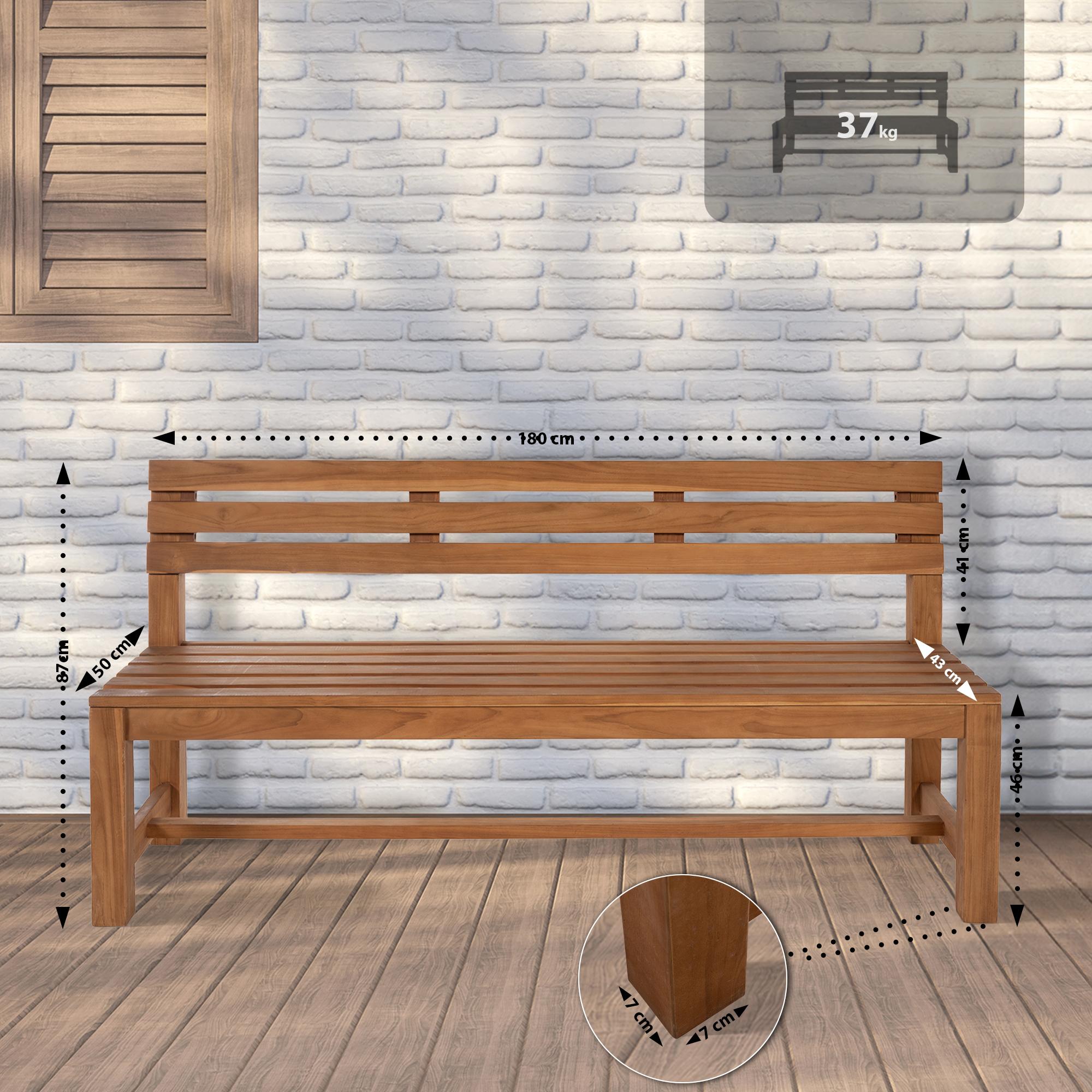 Banc en teck Augusta
