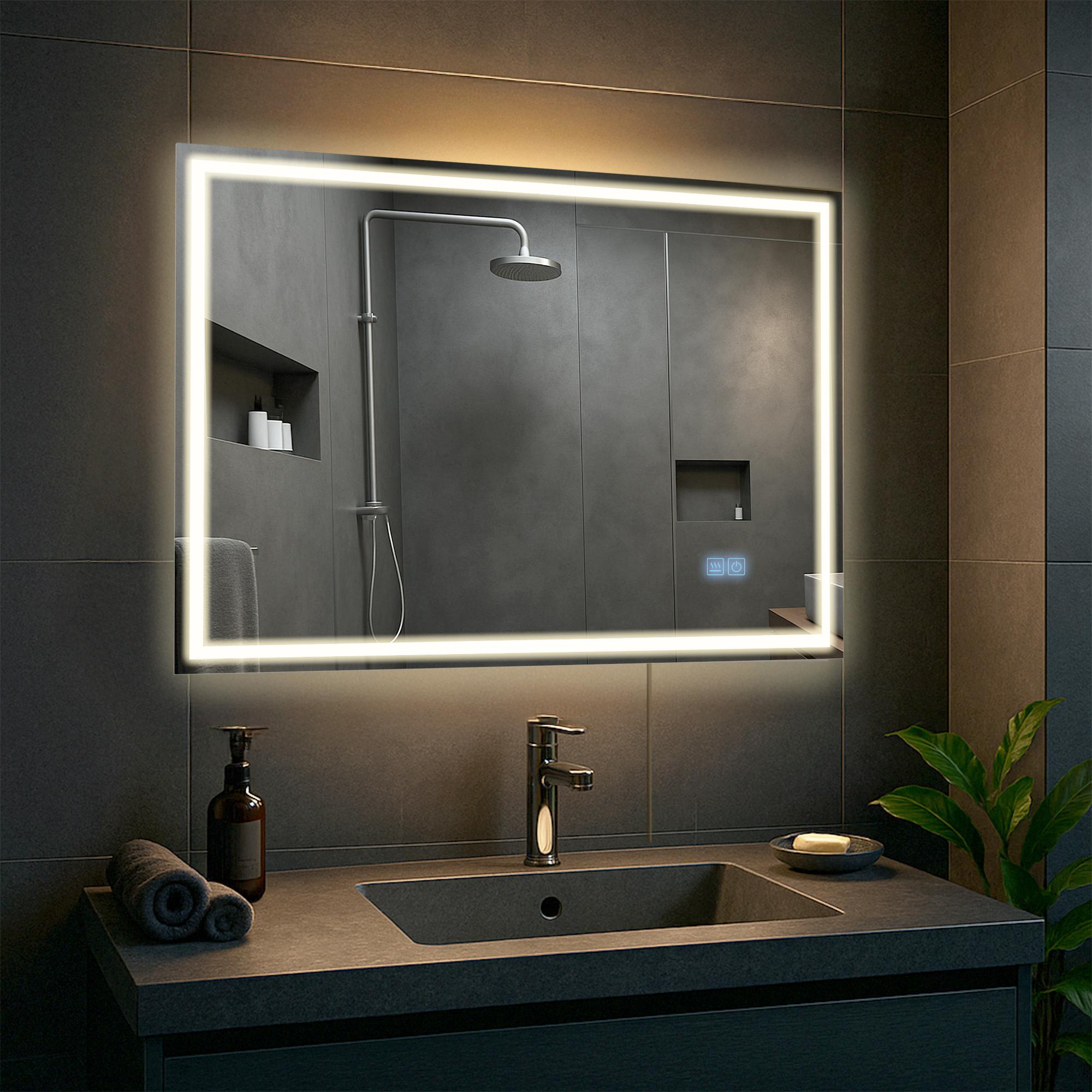 Miroir de Salle de Bain Jaffrey avec Bluetooth