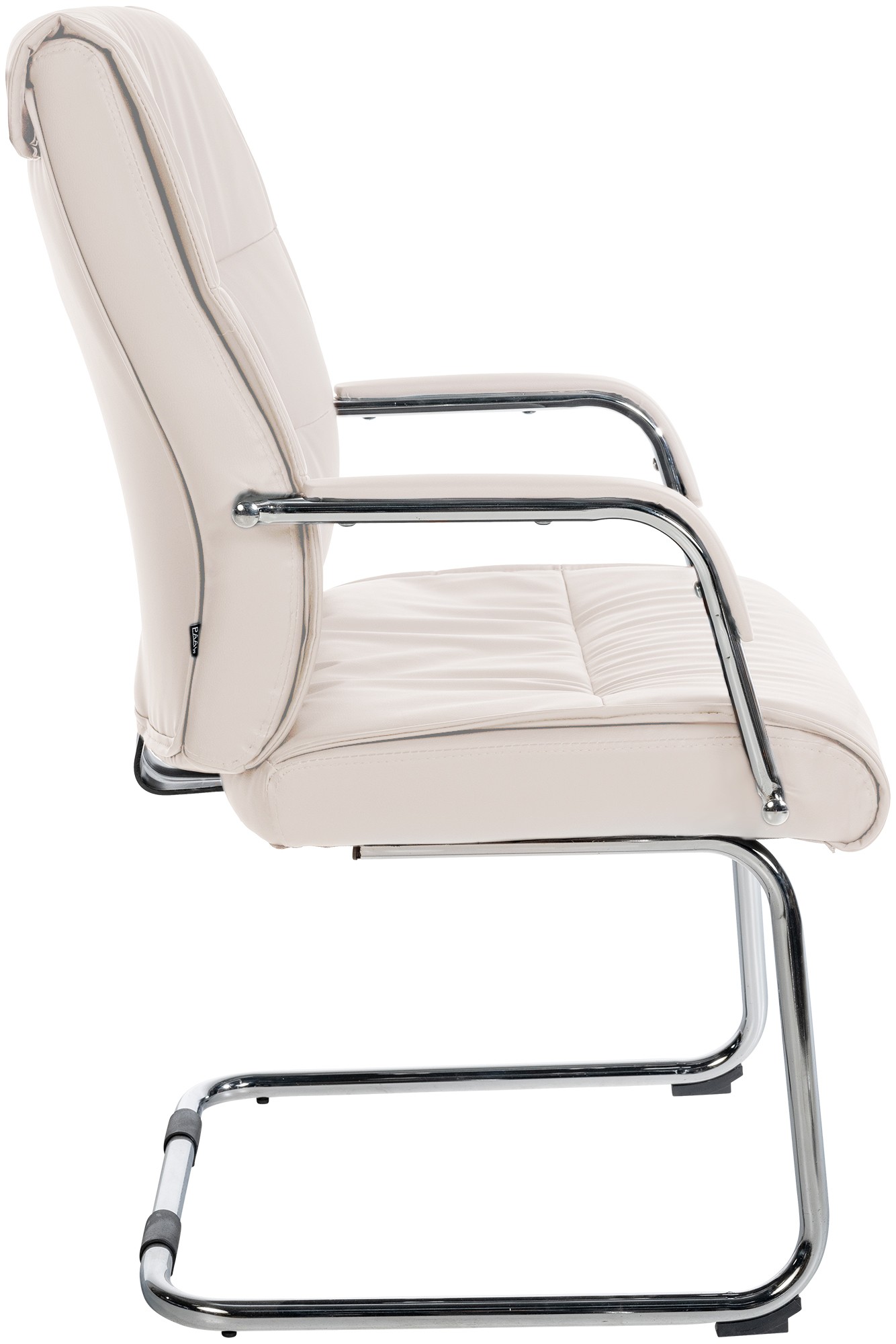 Lot de 2 Chaises Cantilever Sievert en similicuir avec accoudoirs