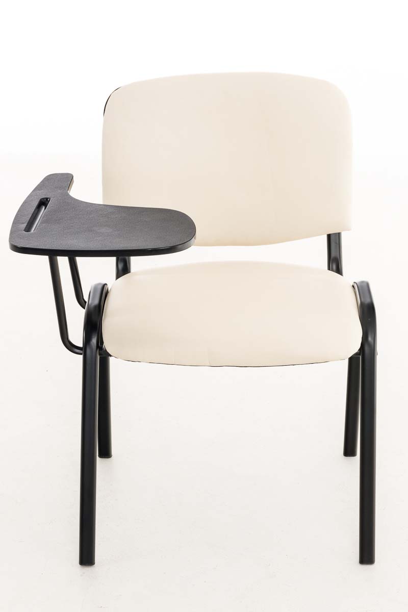 Chaise Ken en similicuir avec tablette rabattable