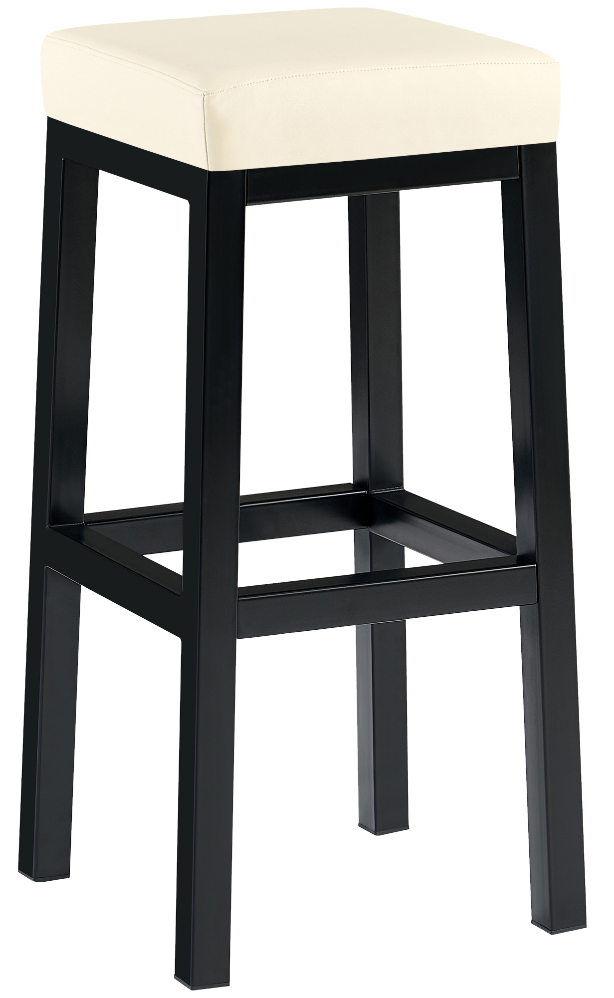 Tabouret de bar Taylor hauteur d'assise 83 cm piètement métal noir