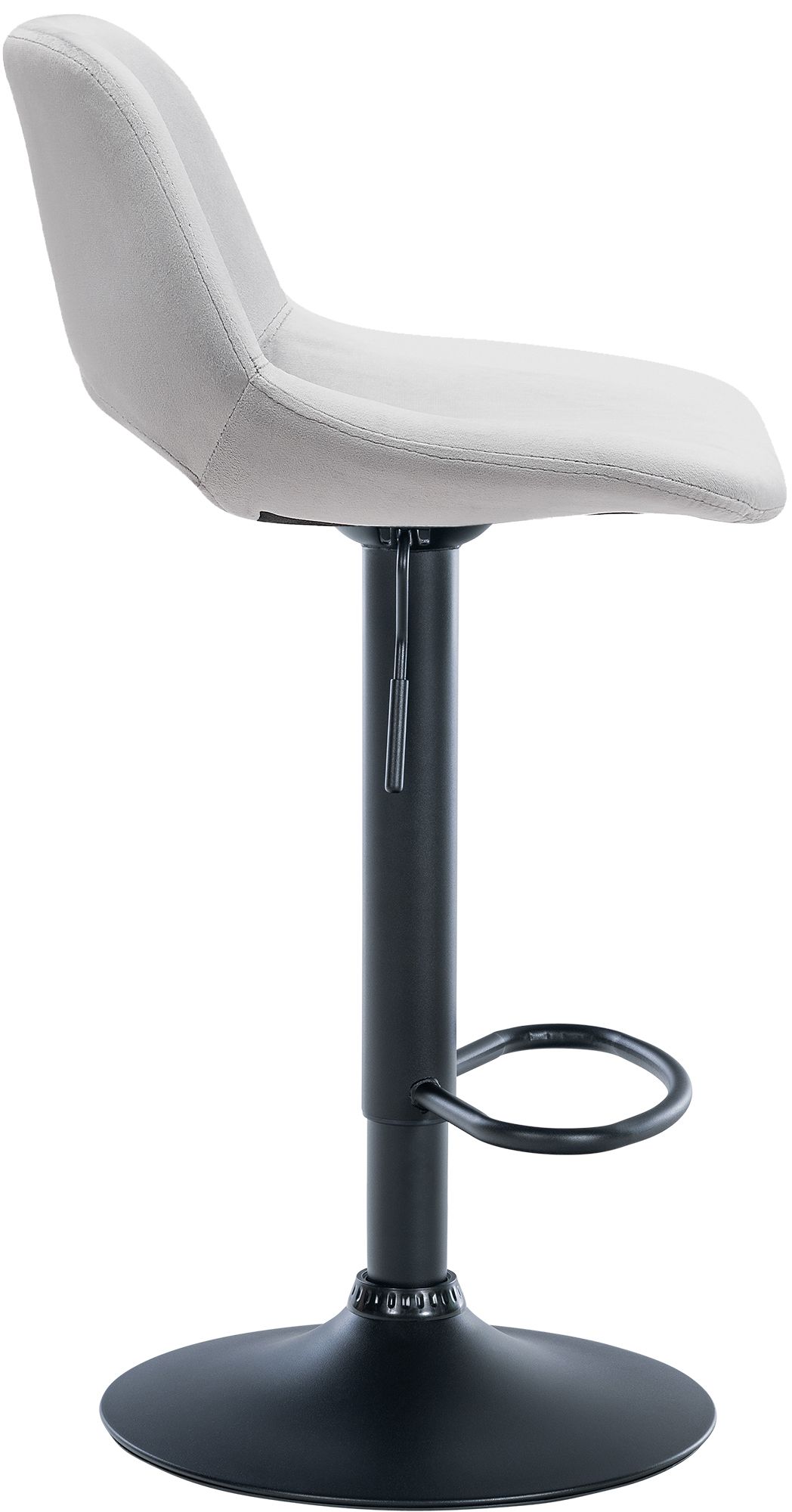 Lot de 2 tabourets de bar Camden velours