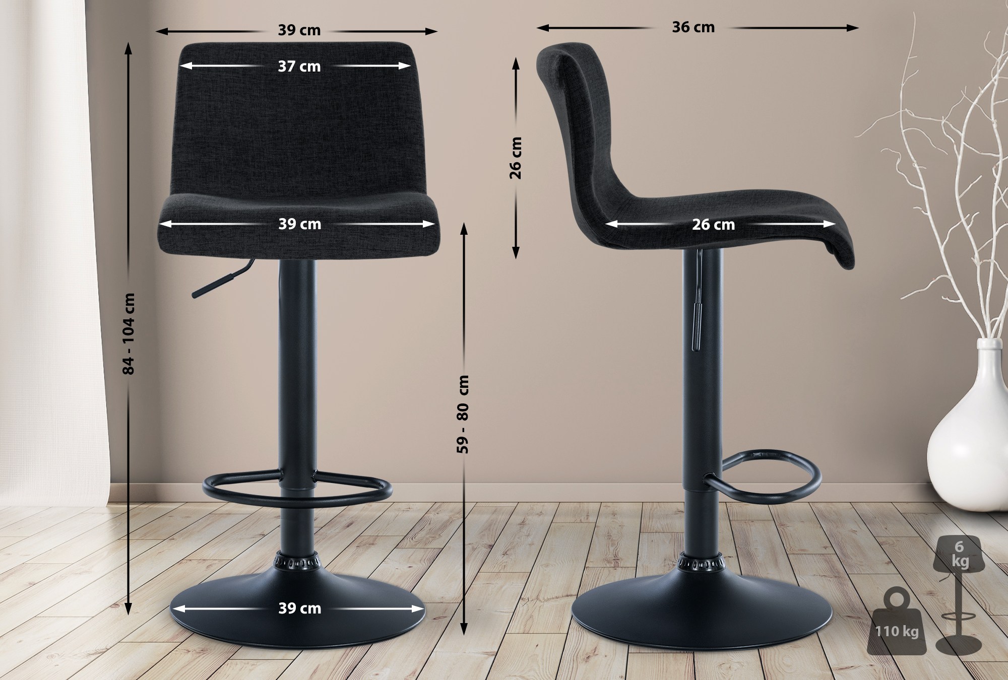 Tabouret de bar Branford