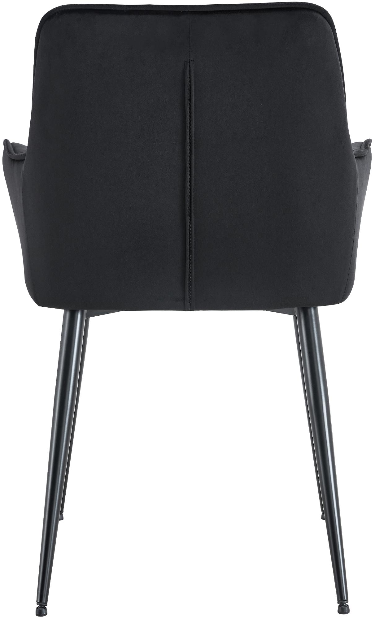 Chaise de salle à manger Ferndale revêtement en velours
