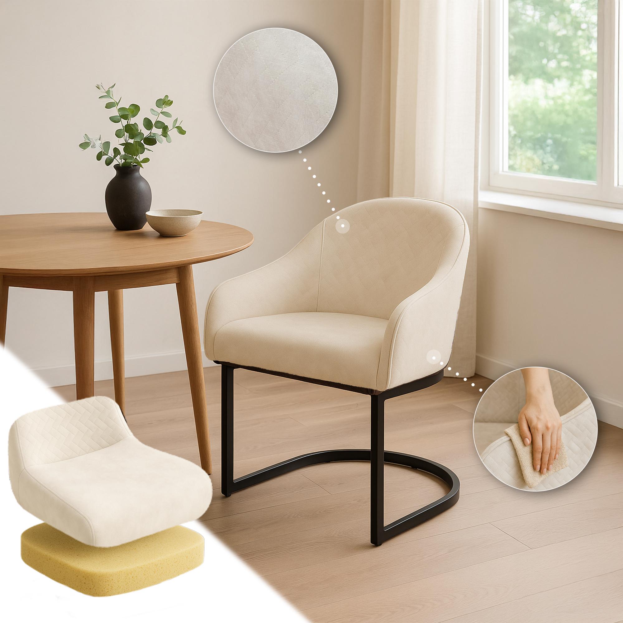 Chaise de salle à manger Jarik velours