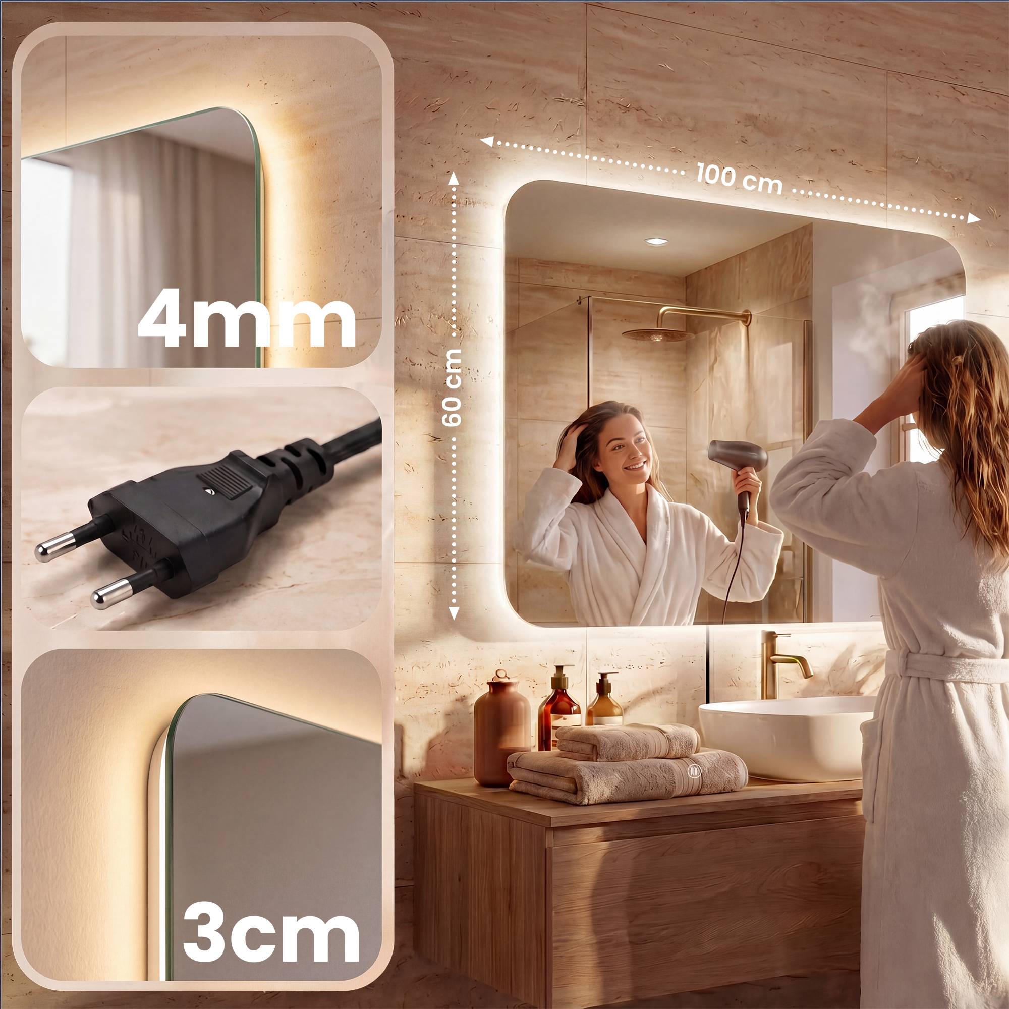 Miroir de salle de bain Ariva