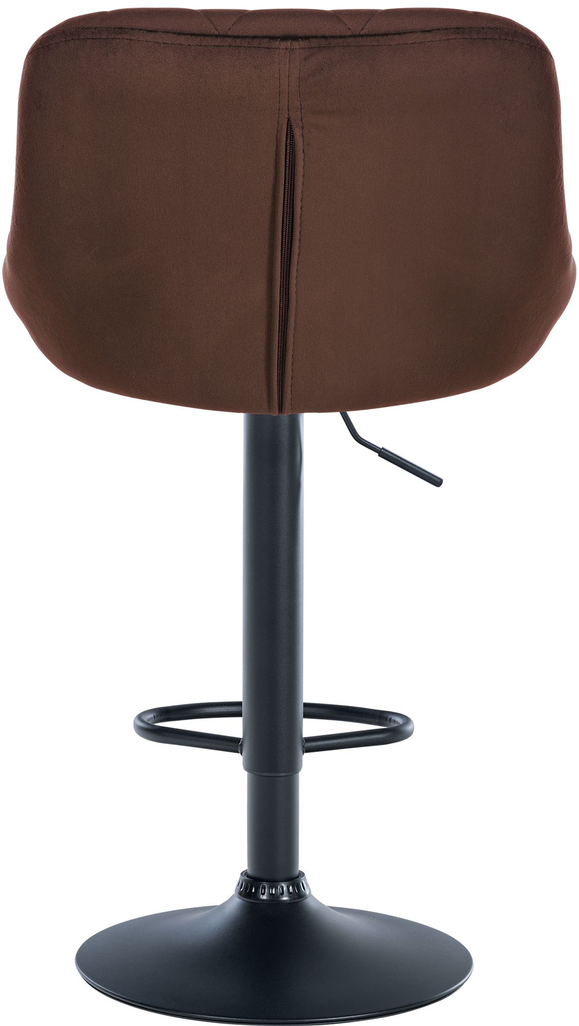 Tabouret de bar Lazio en velours avec pied en métal