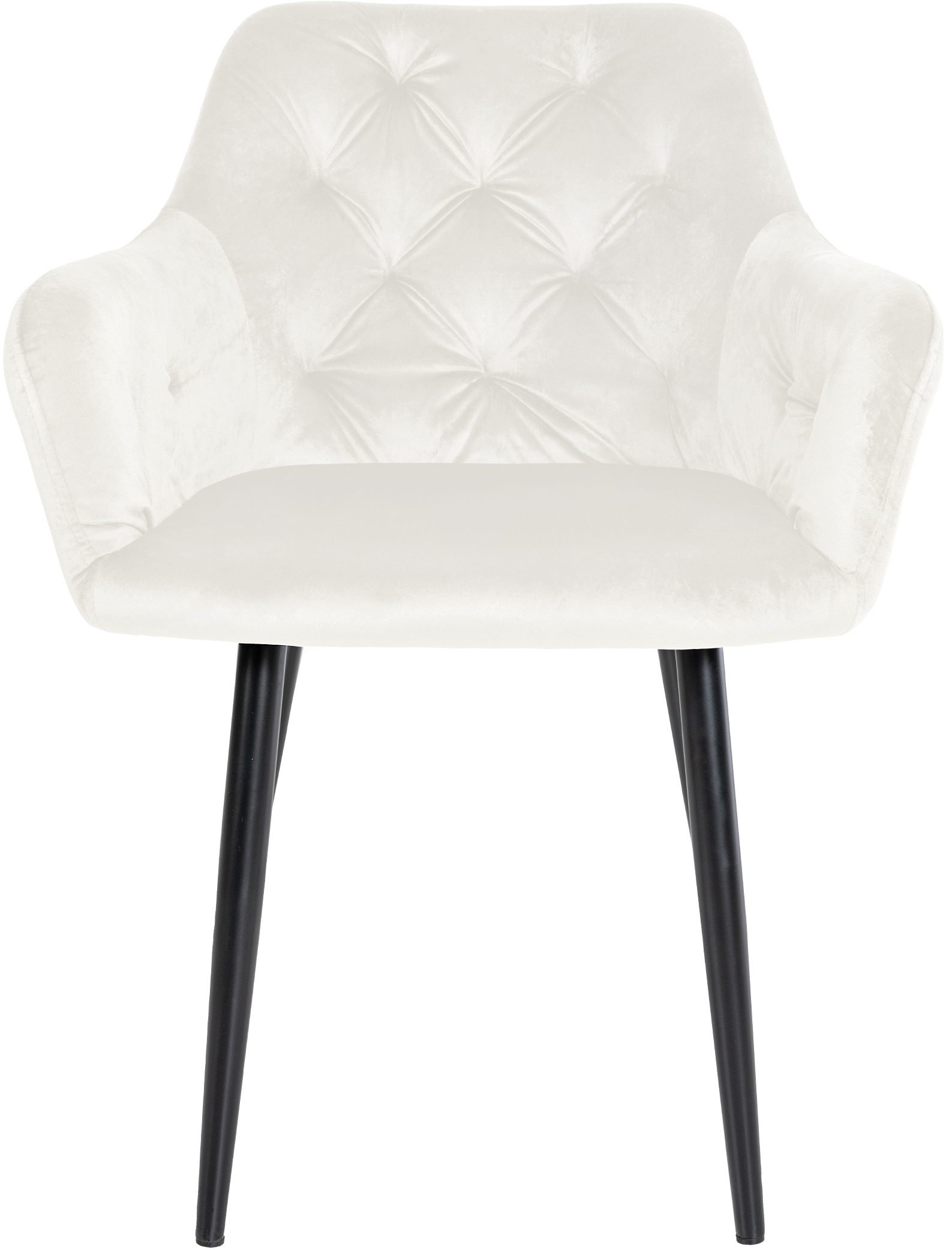 Lot de 2 chaises de salle à manger Stanley velours
