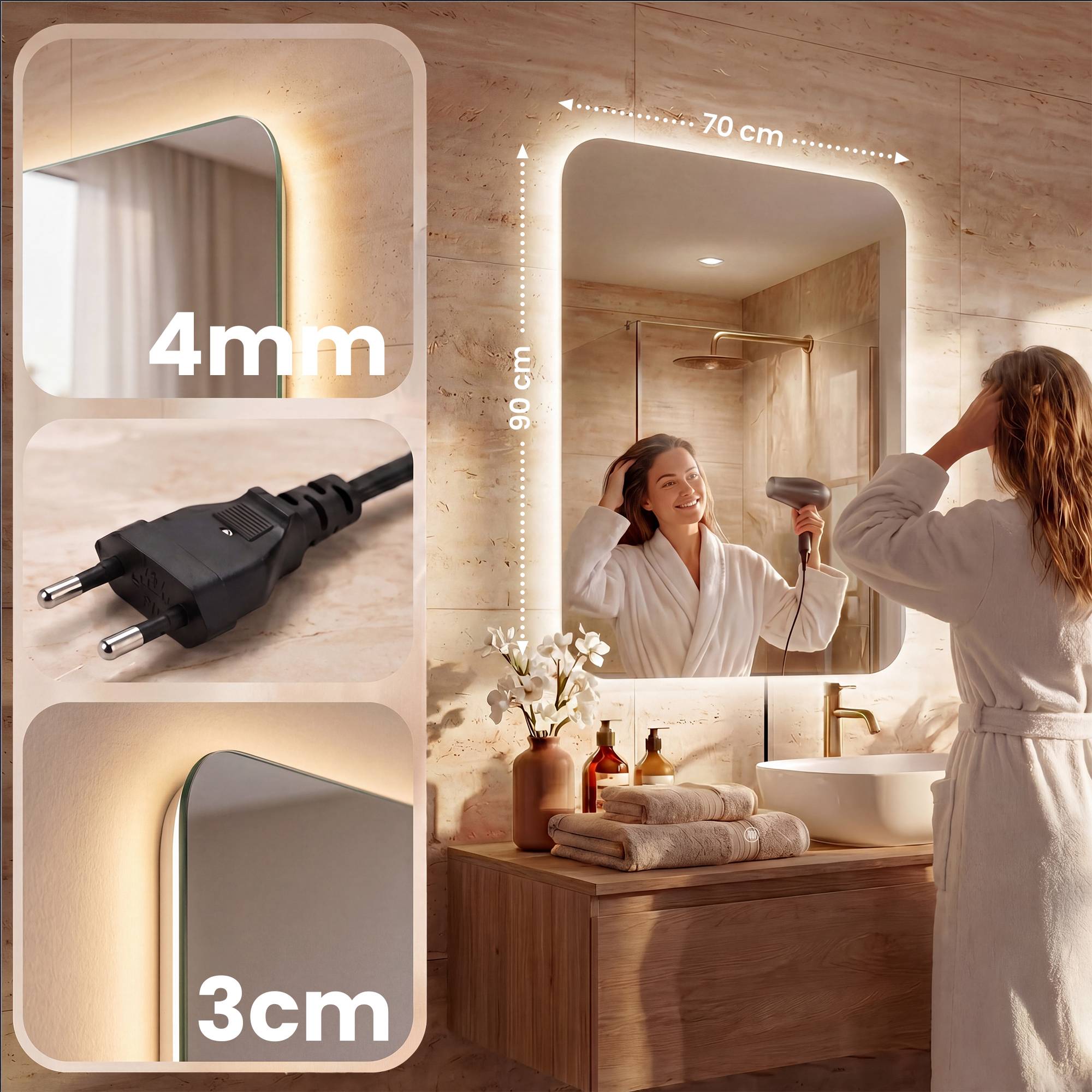 Miroir de salle de bain Ariva