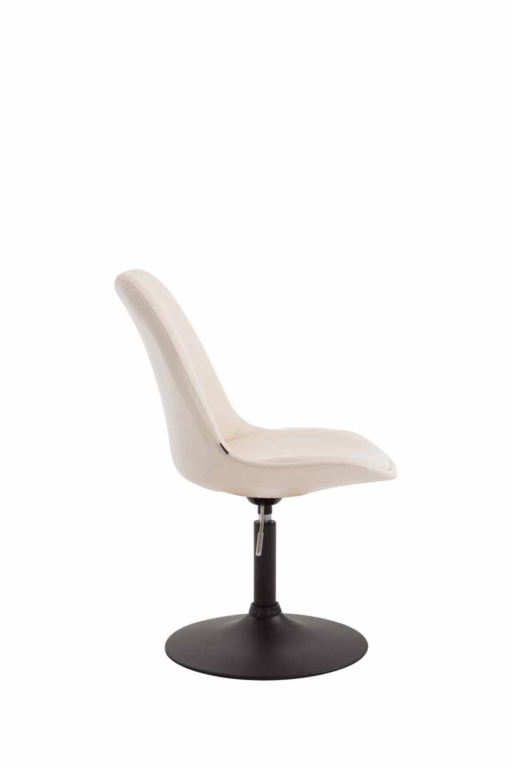 Chaise de salle à manger Maverick en similicuir avec pied trompette