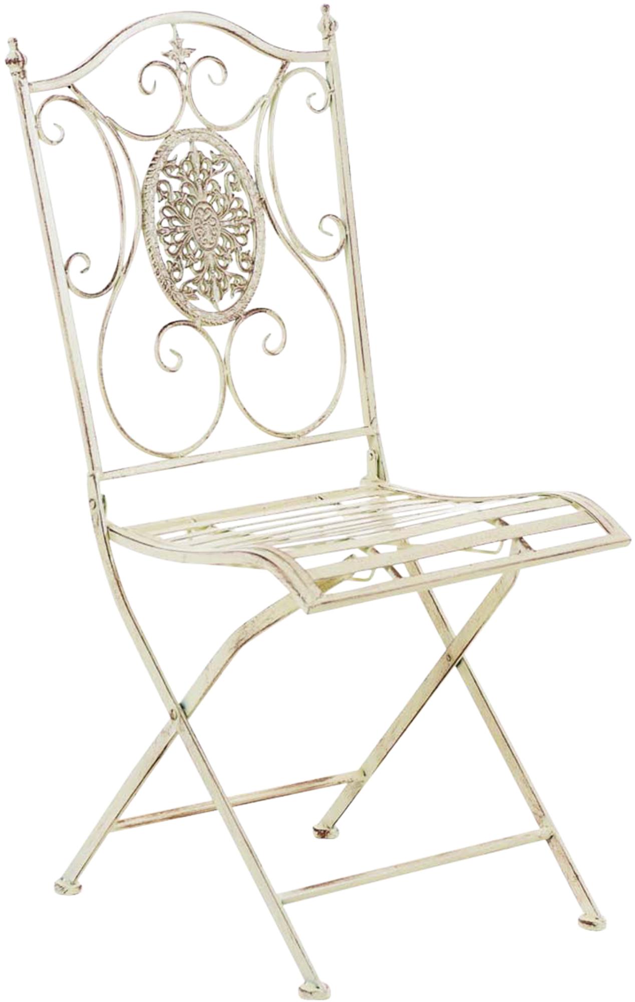 Lot de 2 chaises de jardin pliables Sibell en fer