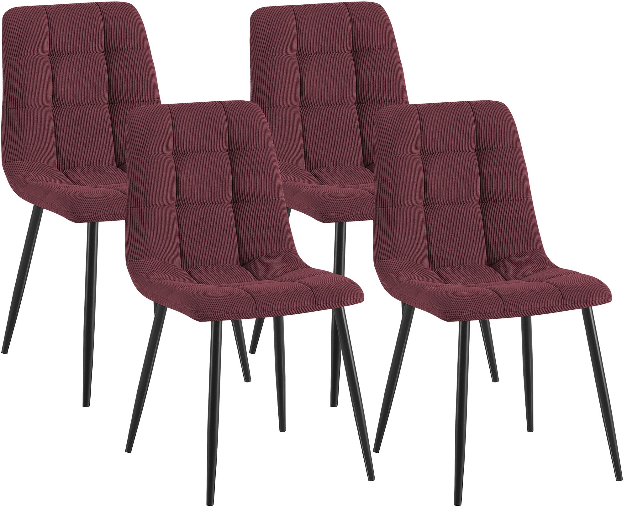 Lot de 4 chaises de salle à manger Tilde