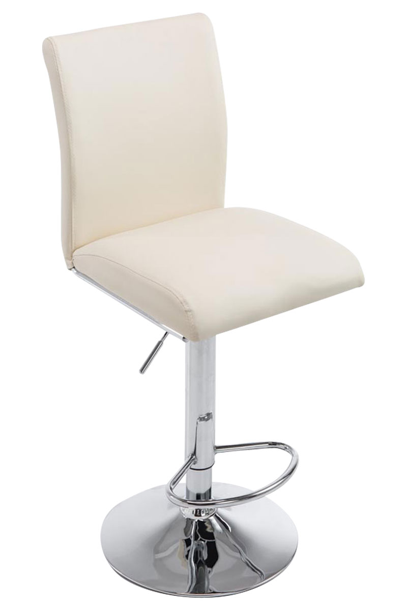 Tabouret de bar Köln en similicuir avec pied en métal