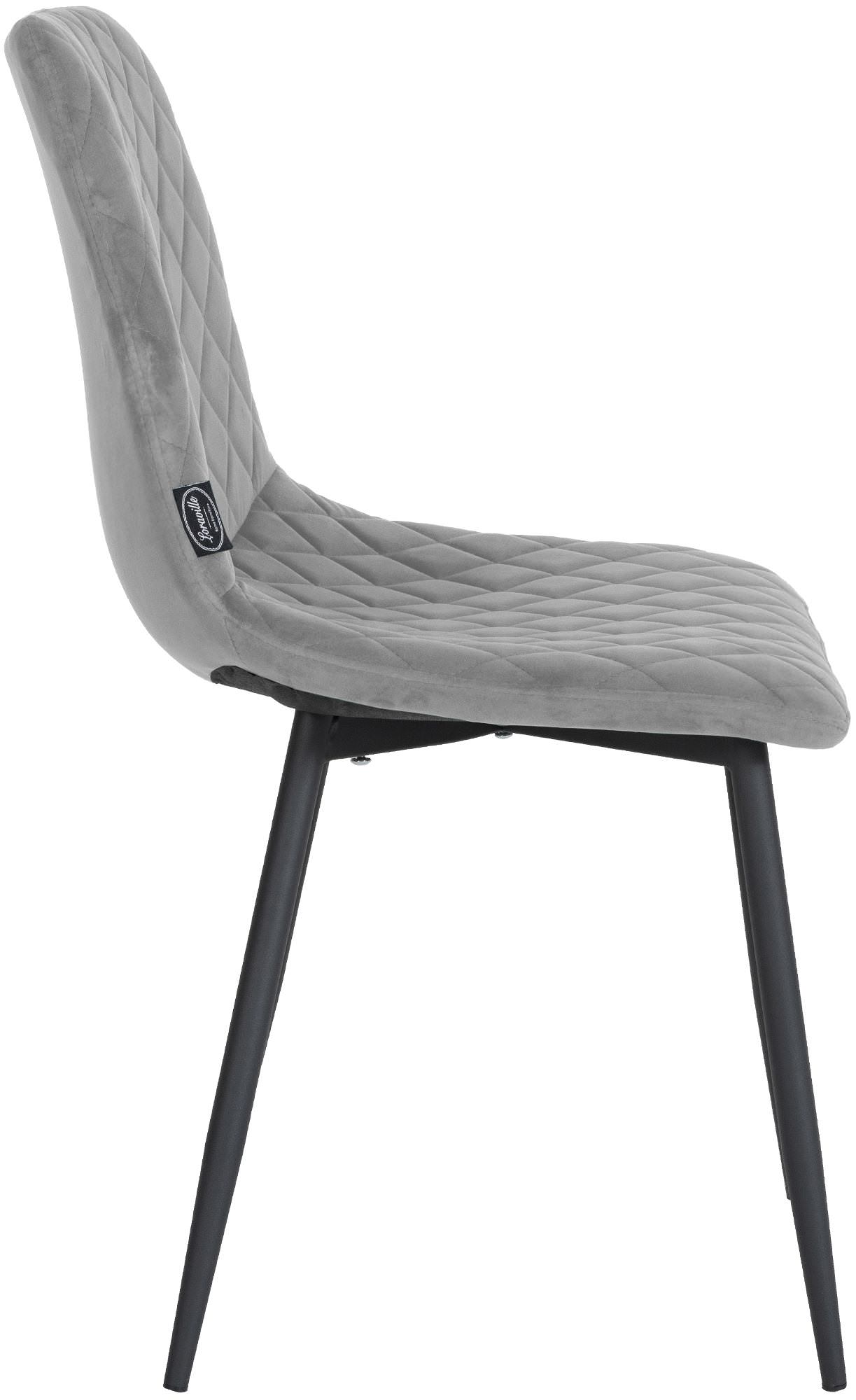 Lot de 4 chaises Telde velours