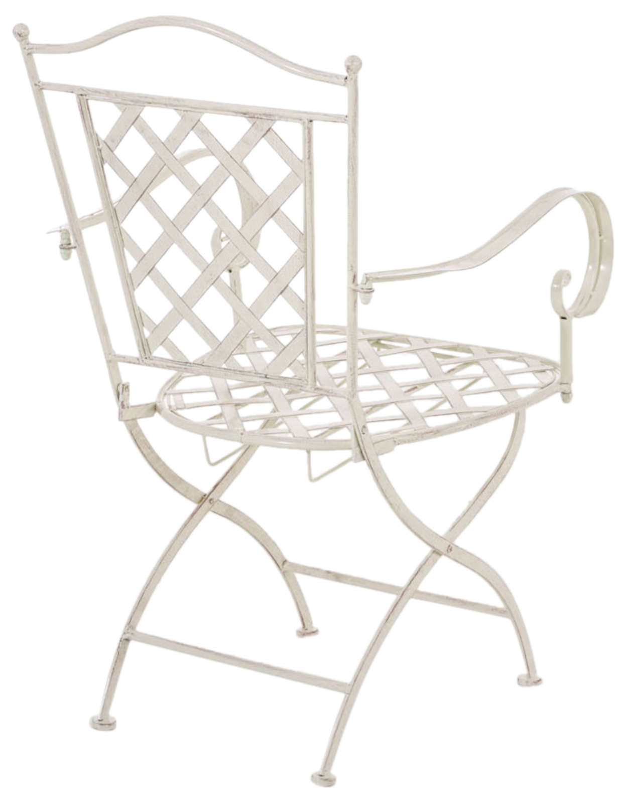 Lot de 2 chaises de jardin pliables Adara en fer