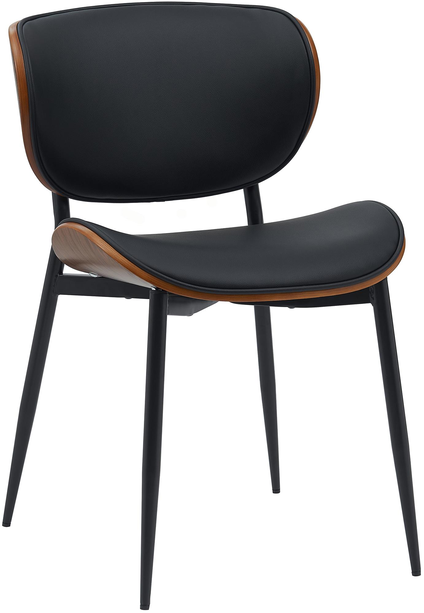 Chaise Enid habillée de similicuir ou de tissu