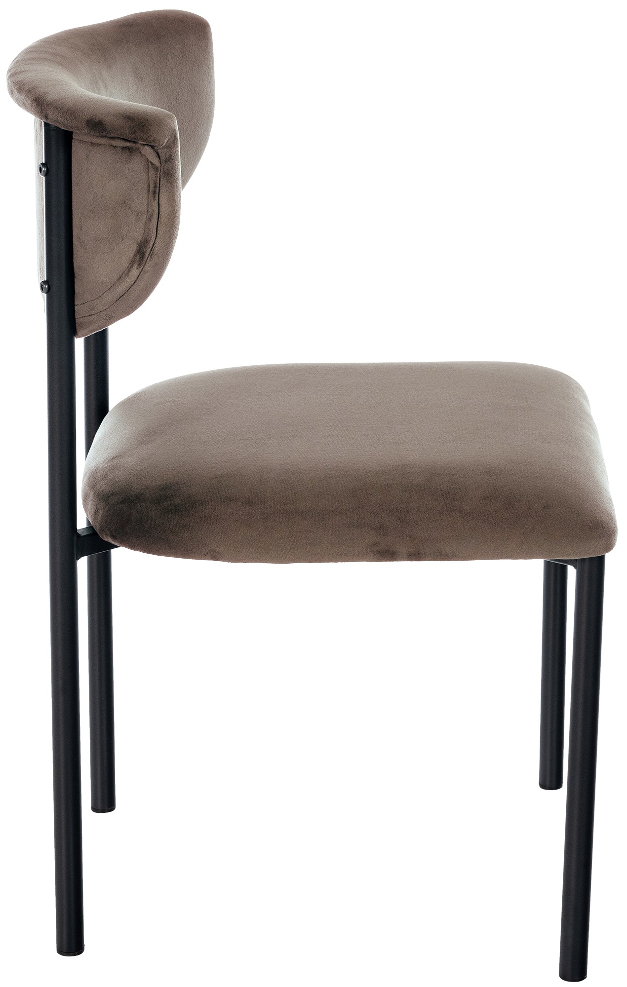 Lot de 2 chaises de salle à manger Gambell en velours
