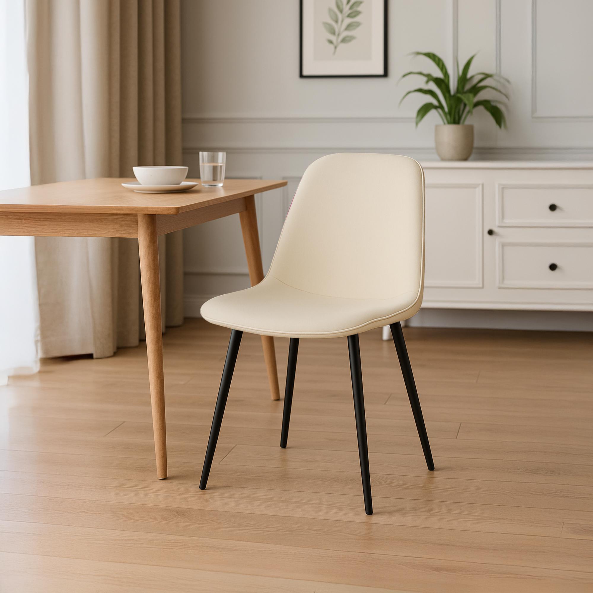 Ensemble de 4 chaises de salle à manger Maryam