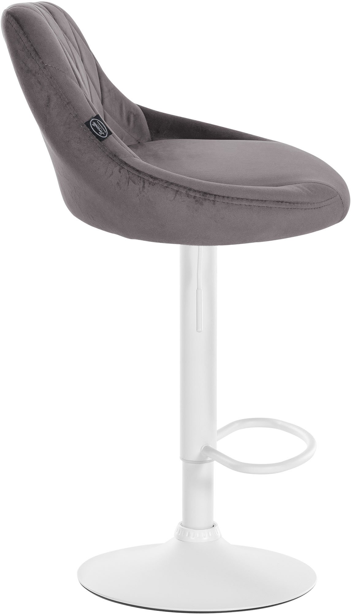 Lot de 2 tabourets de bar Lazio velours
