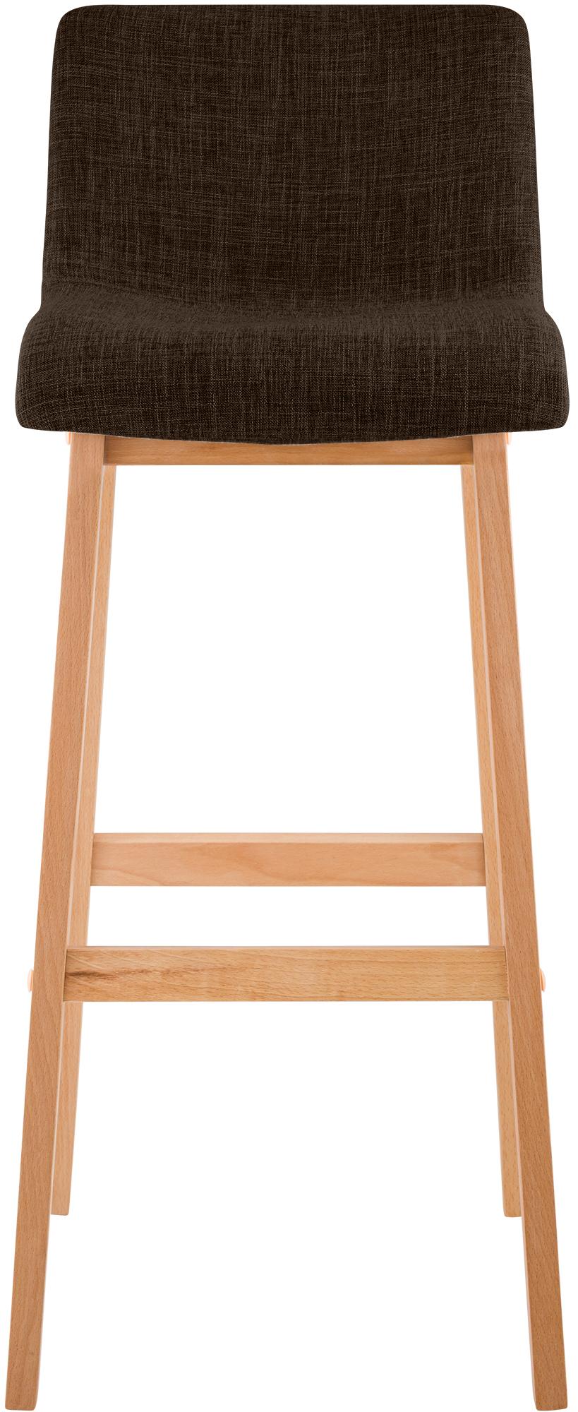 Tabouret de Bar Hover Tissu Piètement Quatre pieds Natura