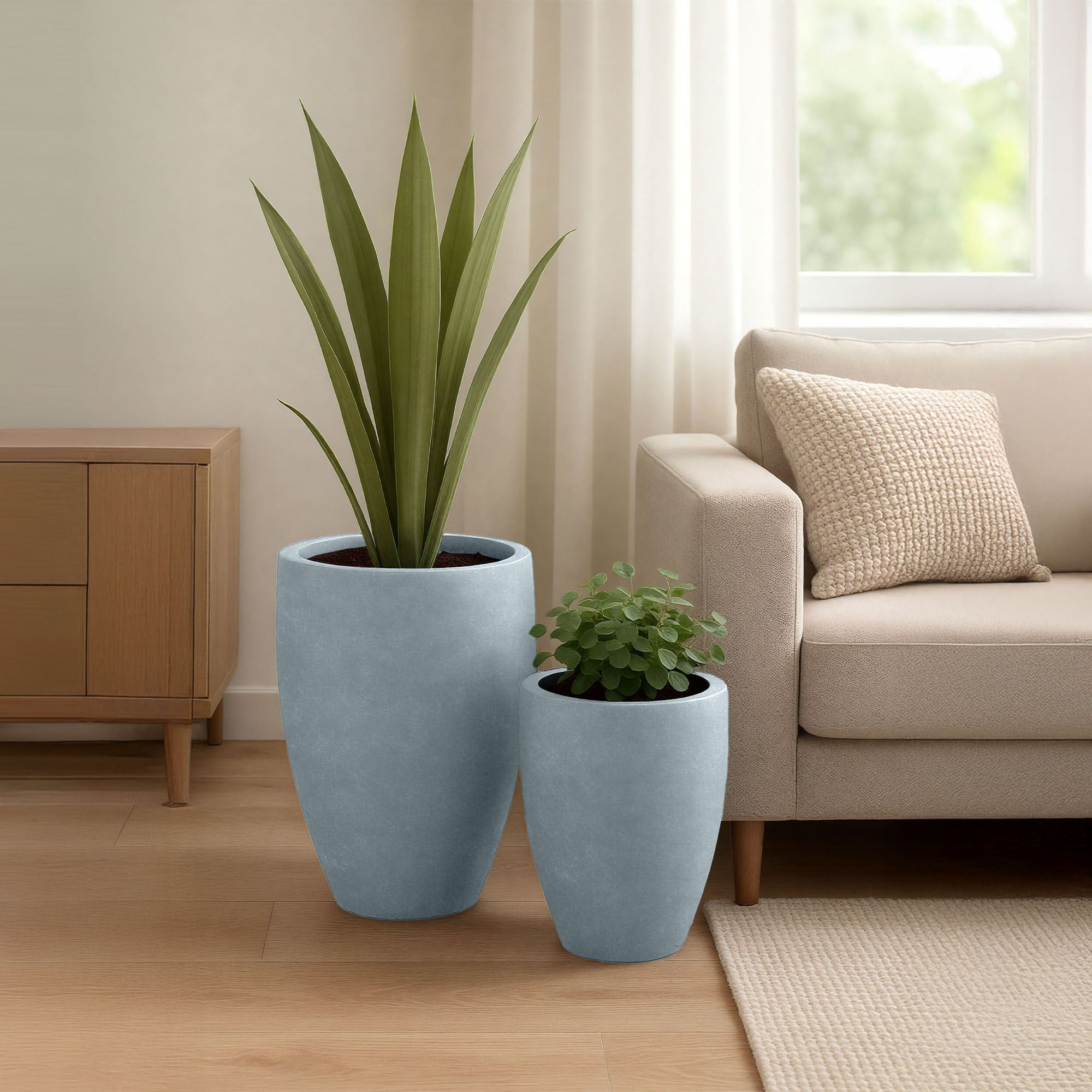 Set de 2 bacs à plantes 2