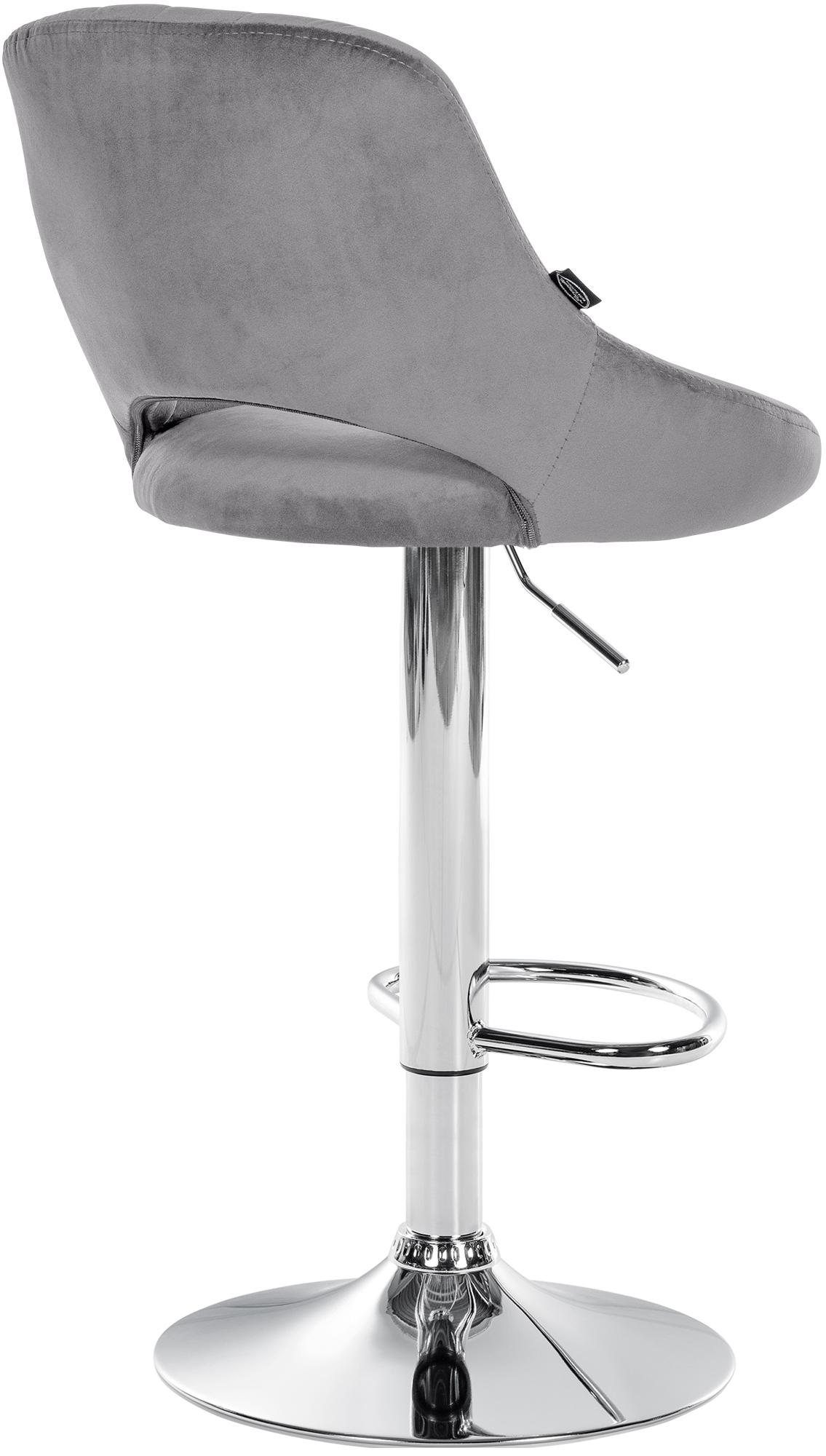 Tabouret de bar Milet en velours