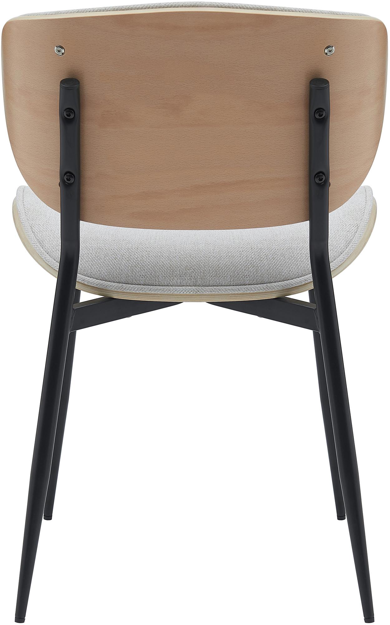 Lot de 2 chaises visiteurs Enid en similicuir ou en tissu