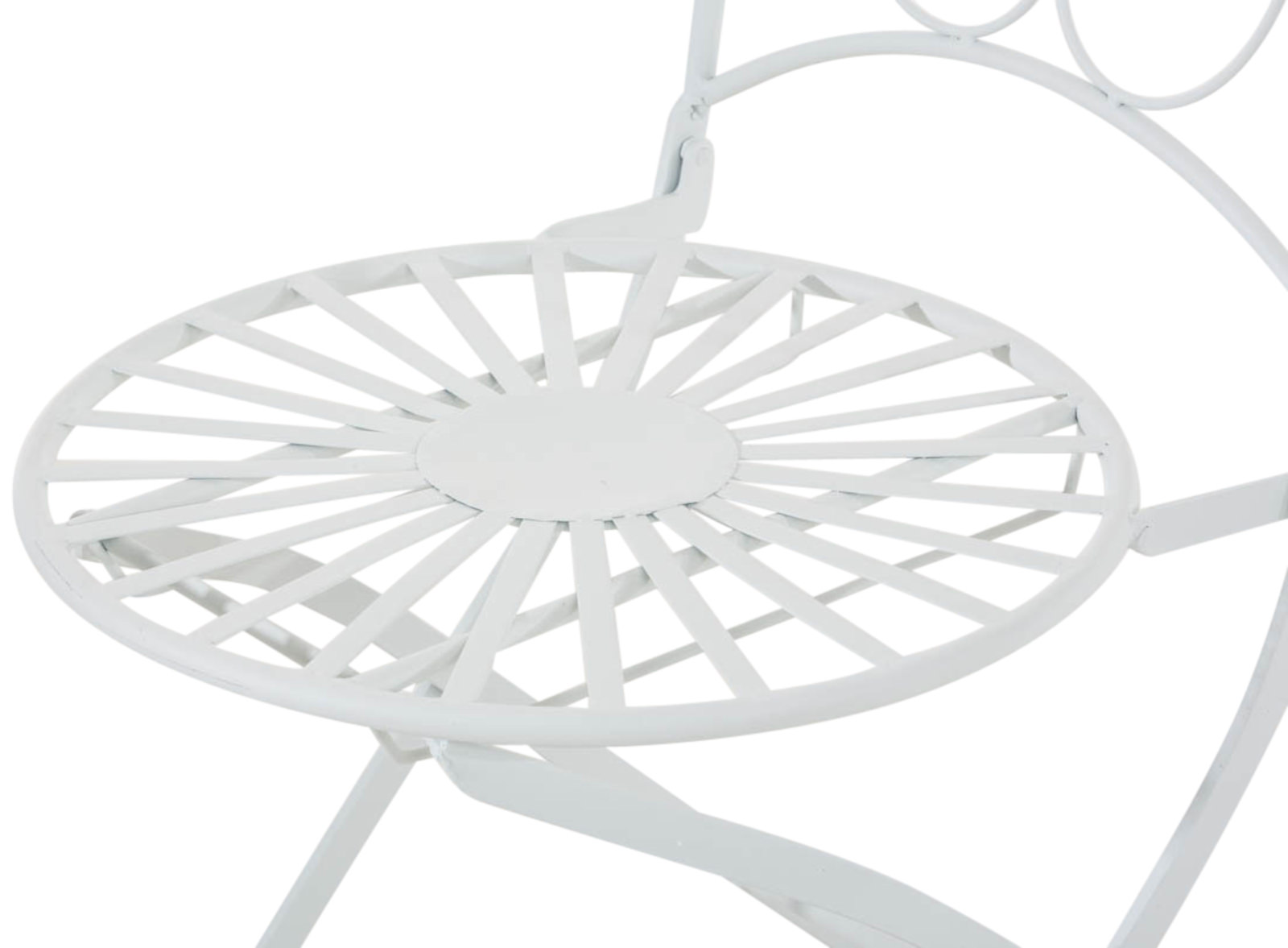 Lot de 2 Chaises de jardin pliables Indra en fer forgé