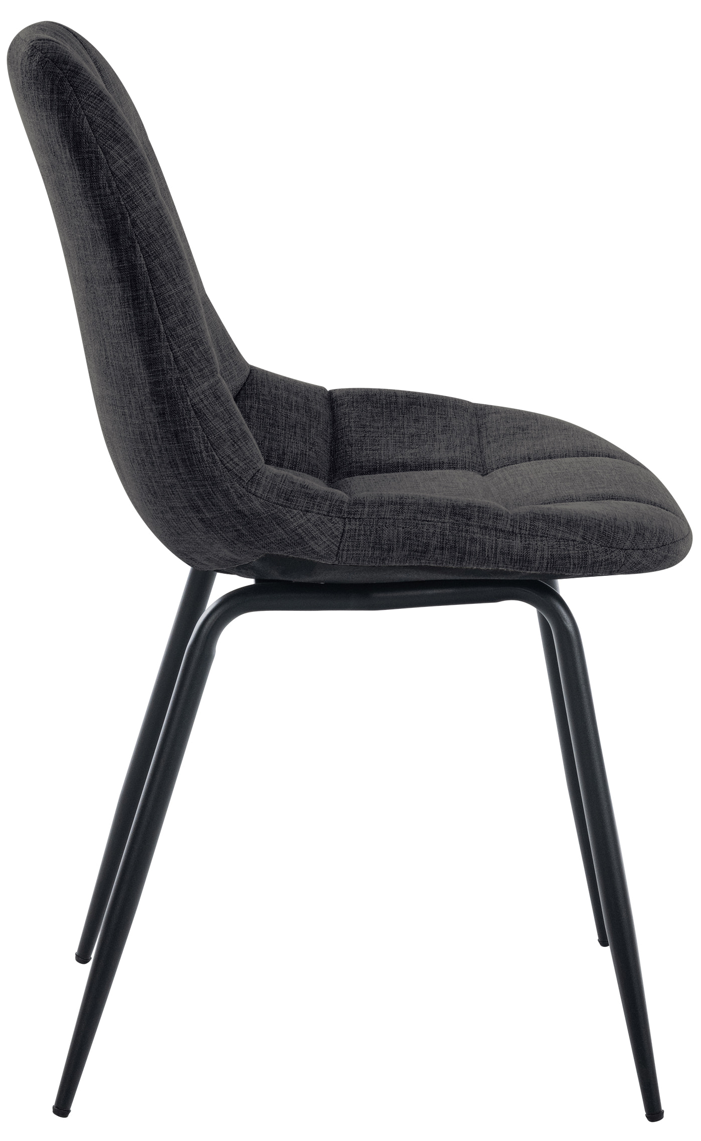 Chaise de salle à manger Tom avec Pieds en métal noir