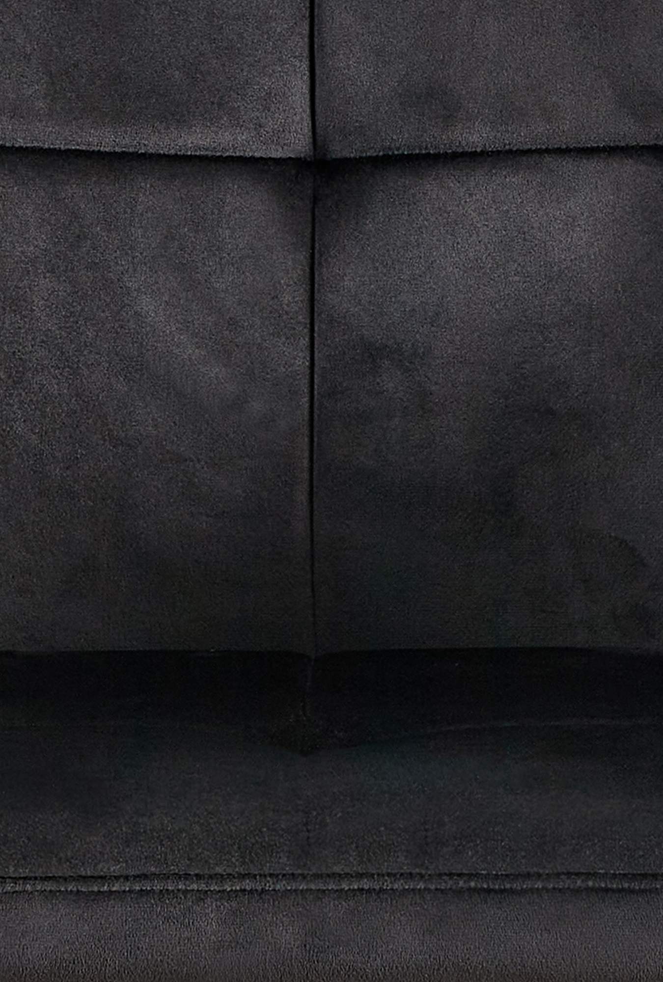 Chaise de salle à manger Emia en Velours avec Piètement en Métal noir