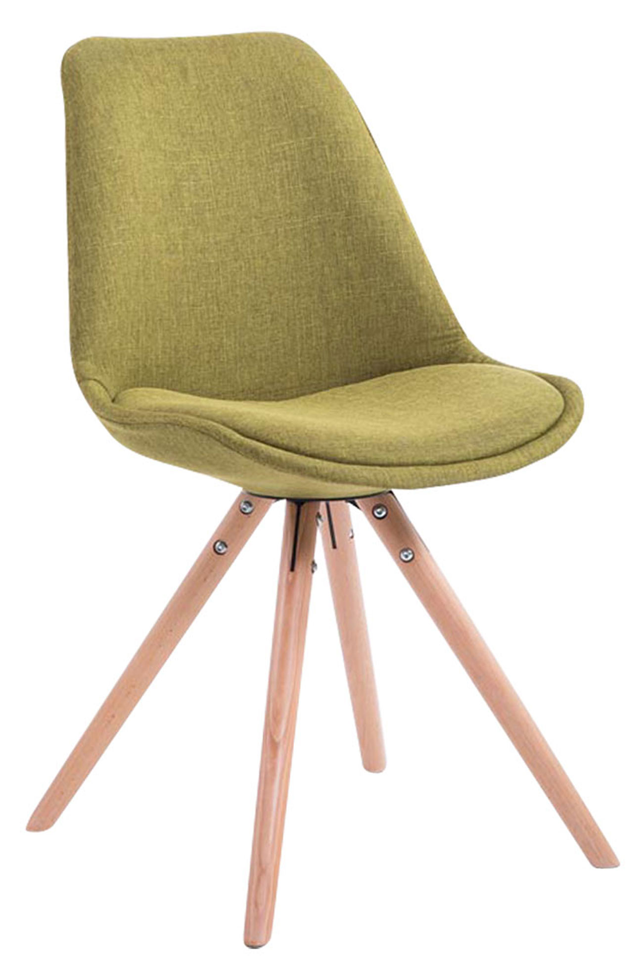 Chaise Toulouse tissu pieds ronds