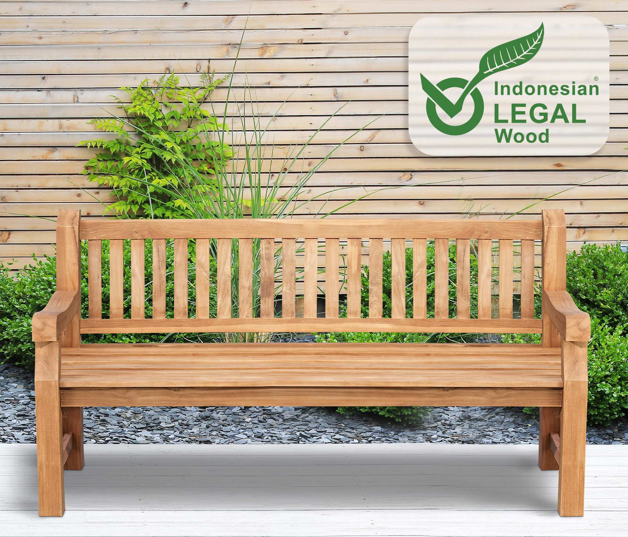 Banc en teck Jackson V2