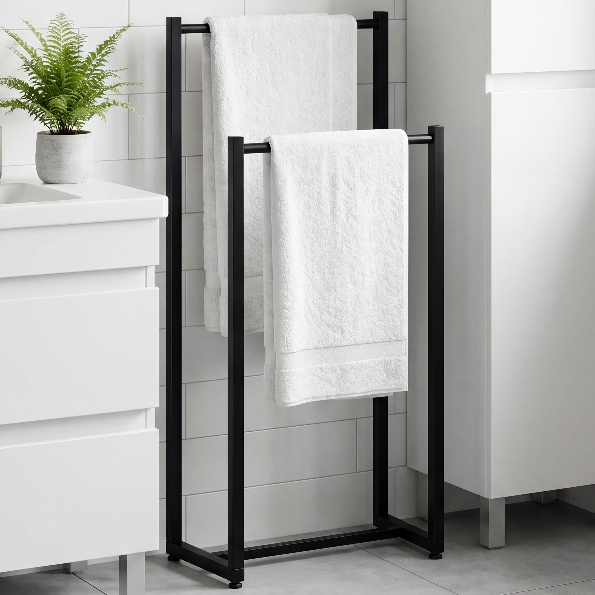 Porte-serviettes Taunton pour salle de bain &ndash; design moderne et fixation facile