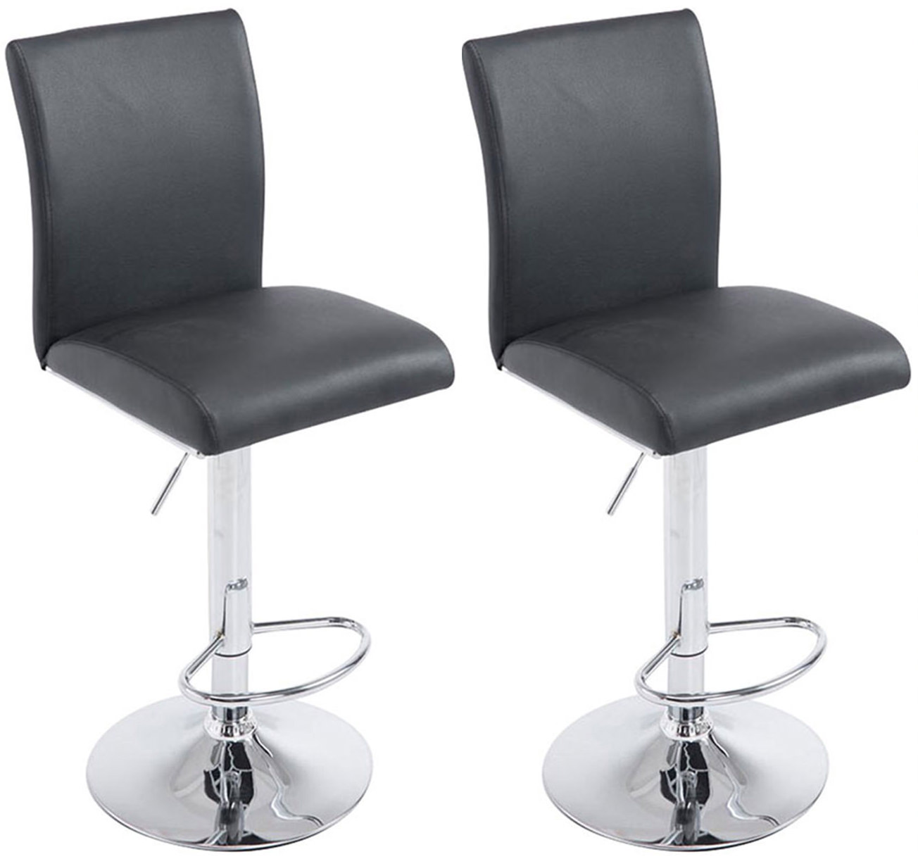 Lot de 2 tabourets de bar Köln similicuir