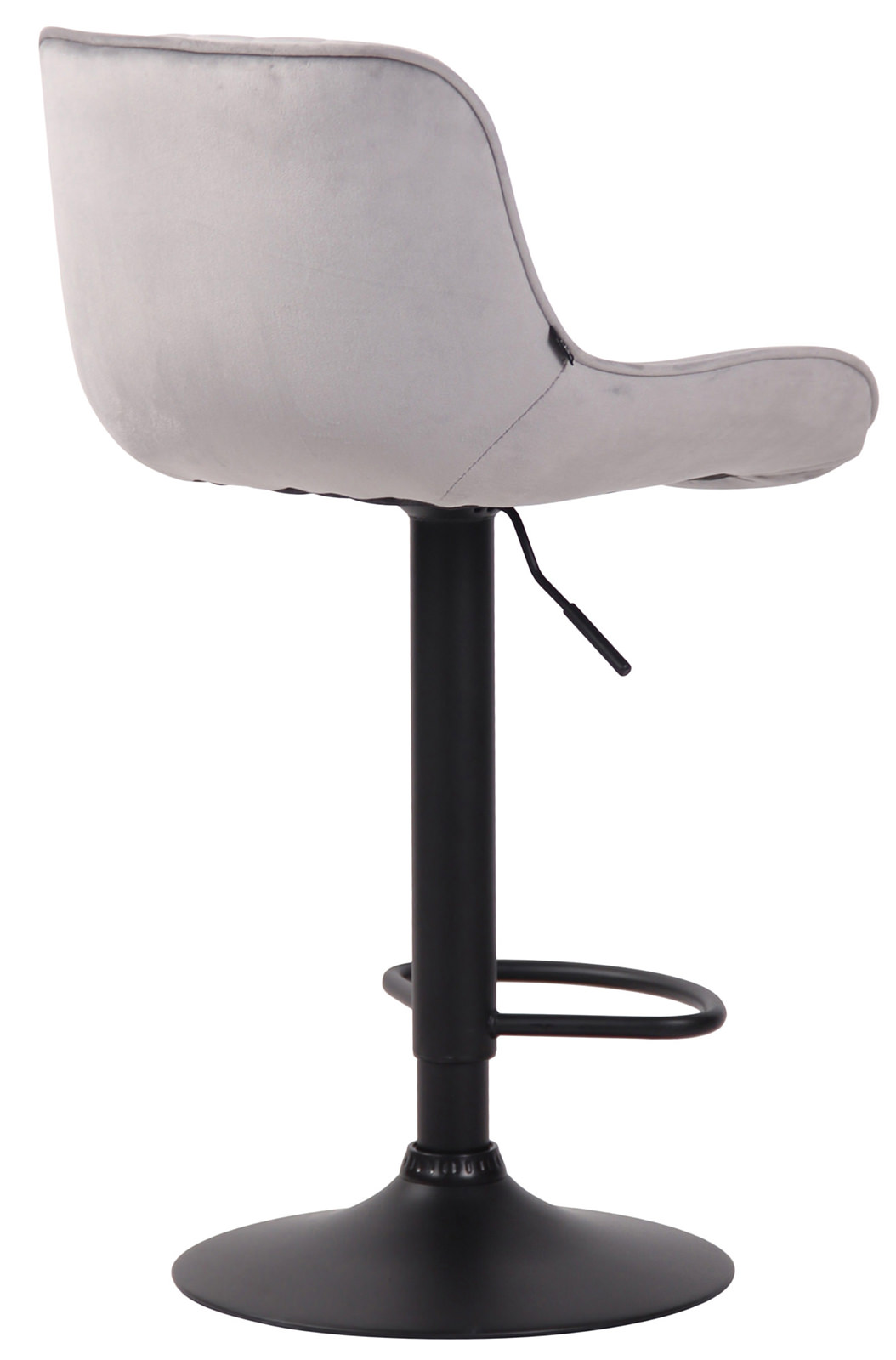 Lot de 2 Tabourets de bar Lentini en Velours Pied trompette en Métal