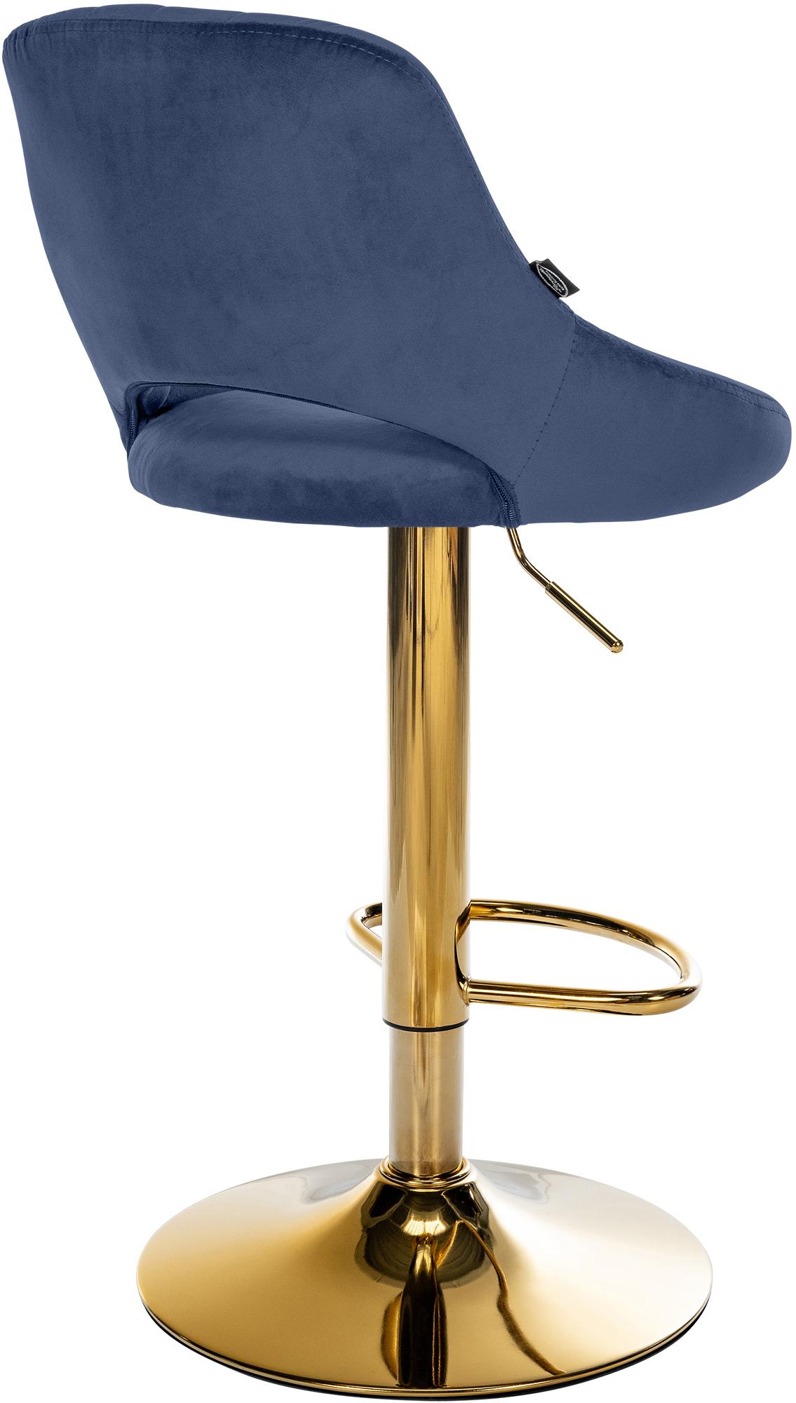 Lot de 2 tabourets de bar Milet en velours