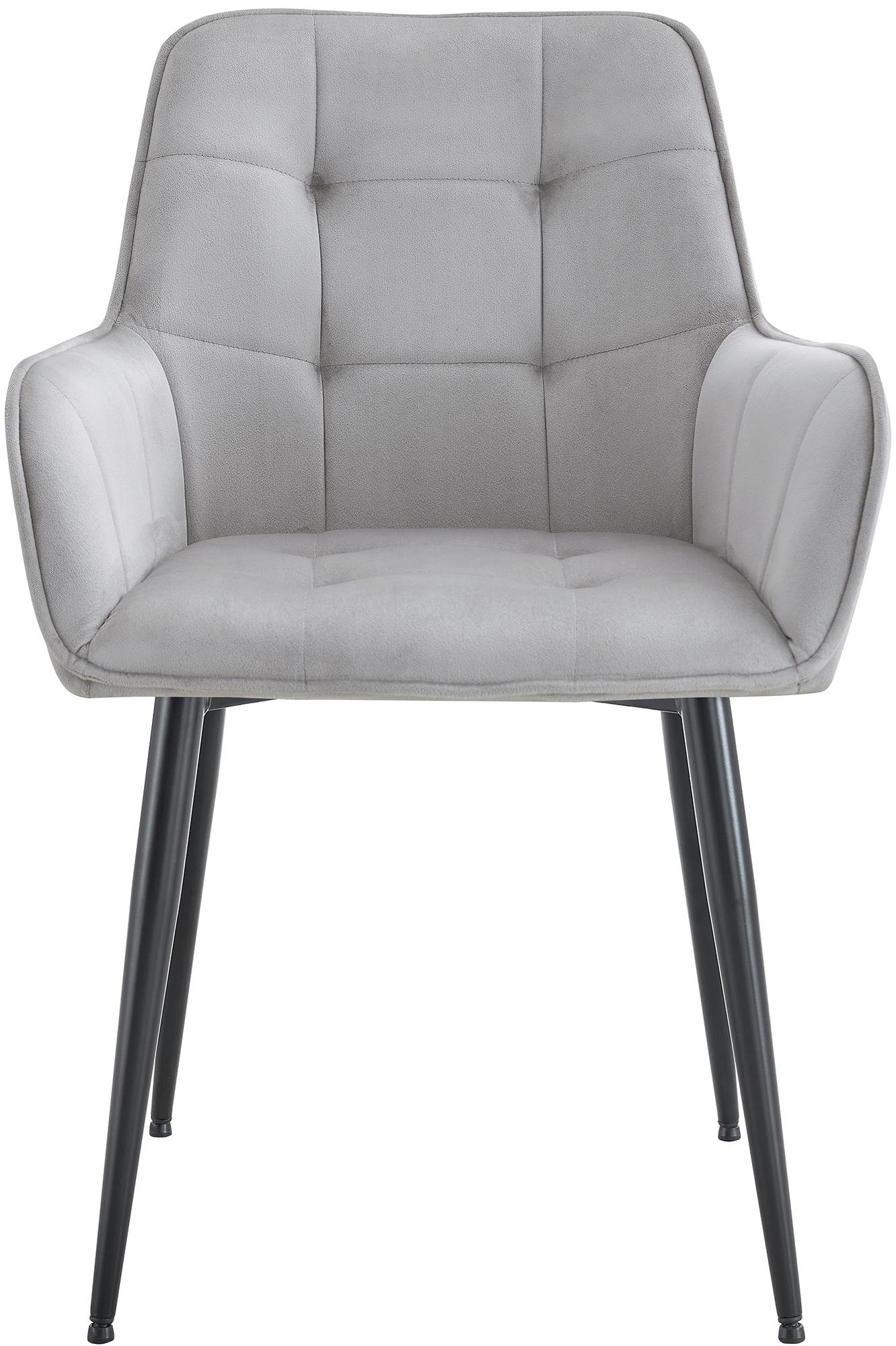 Lot de 2 chaises de salle à manger Ferndale velours