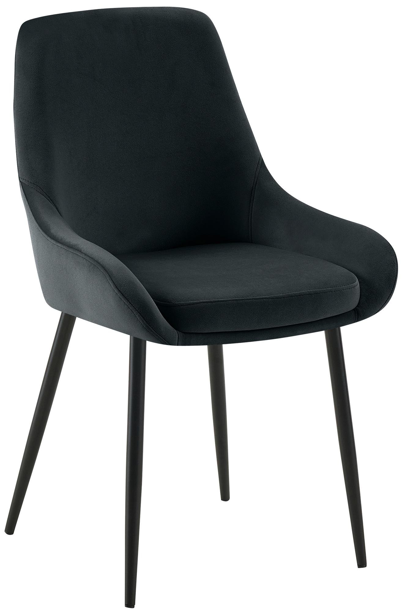 Chaise de salle à manger Elmira velours