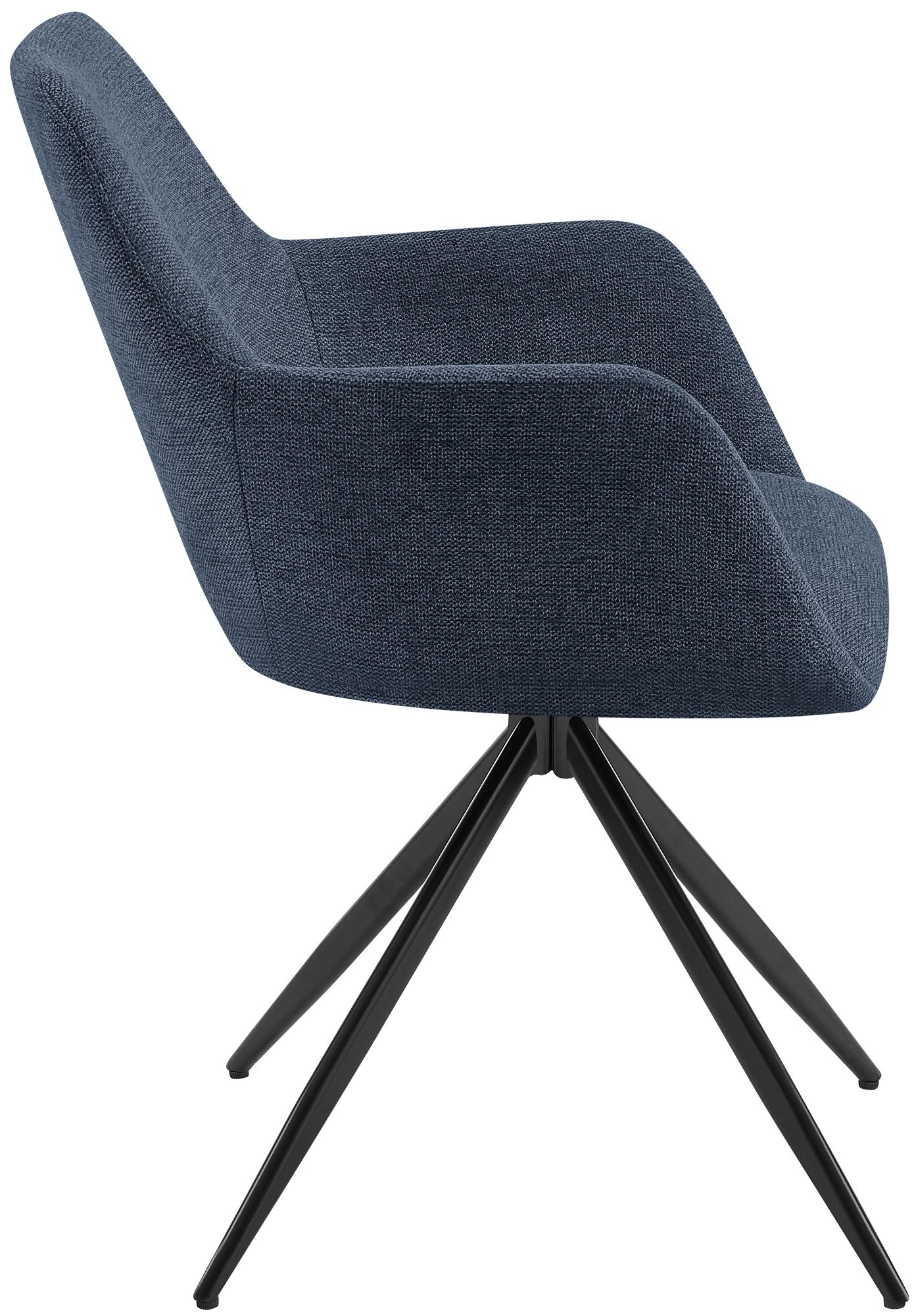 Lot de 2 chaises de salle a manger Olema en tissu